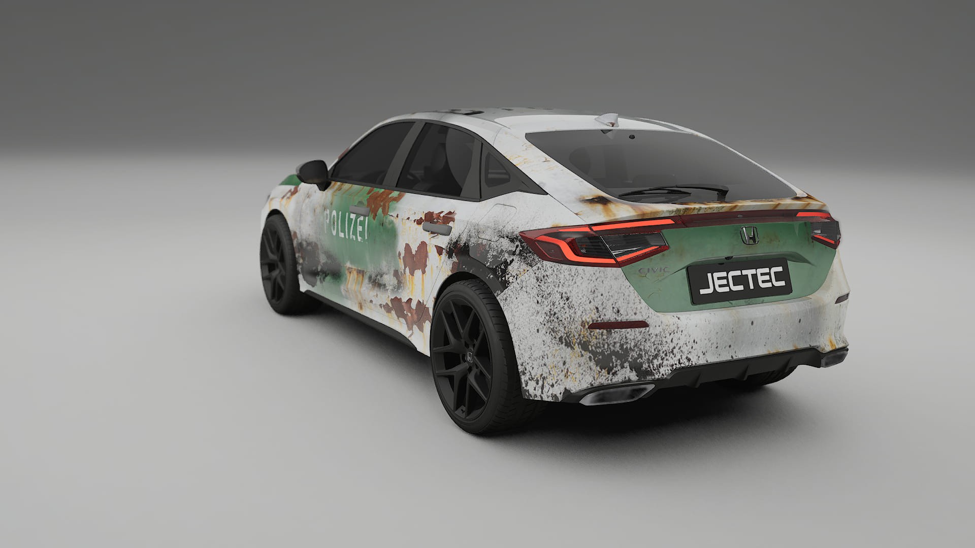 Honda Civic hatchback COBRA 11 – Design-Wrap PPF-Kit aus bedruckbarer Polyurethanfolie