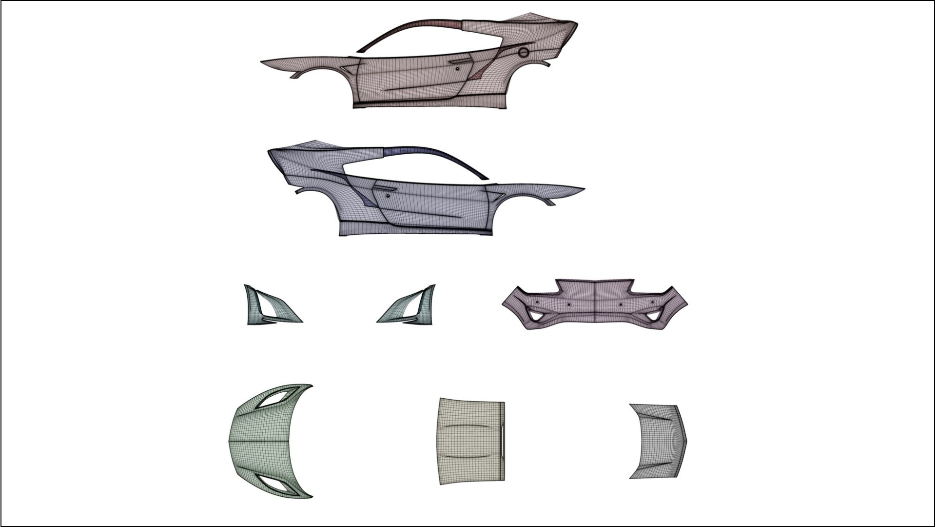 Honda NSX prefacelift pre-LCI COBRA 11 Designed Wrap PPF Kit – Printable Polyurethane Film 2