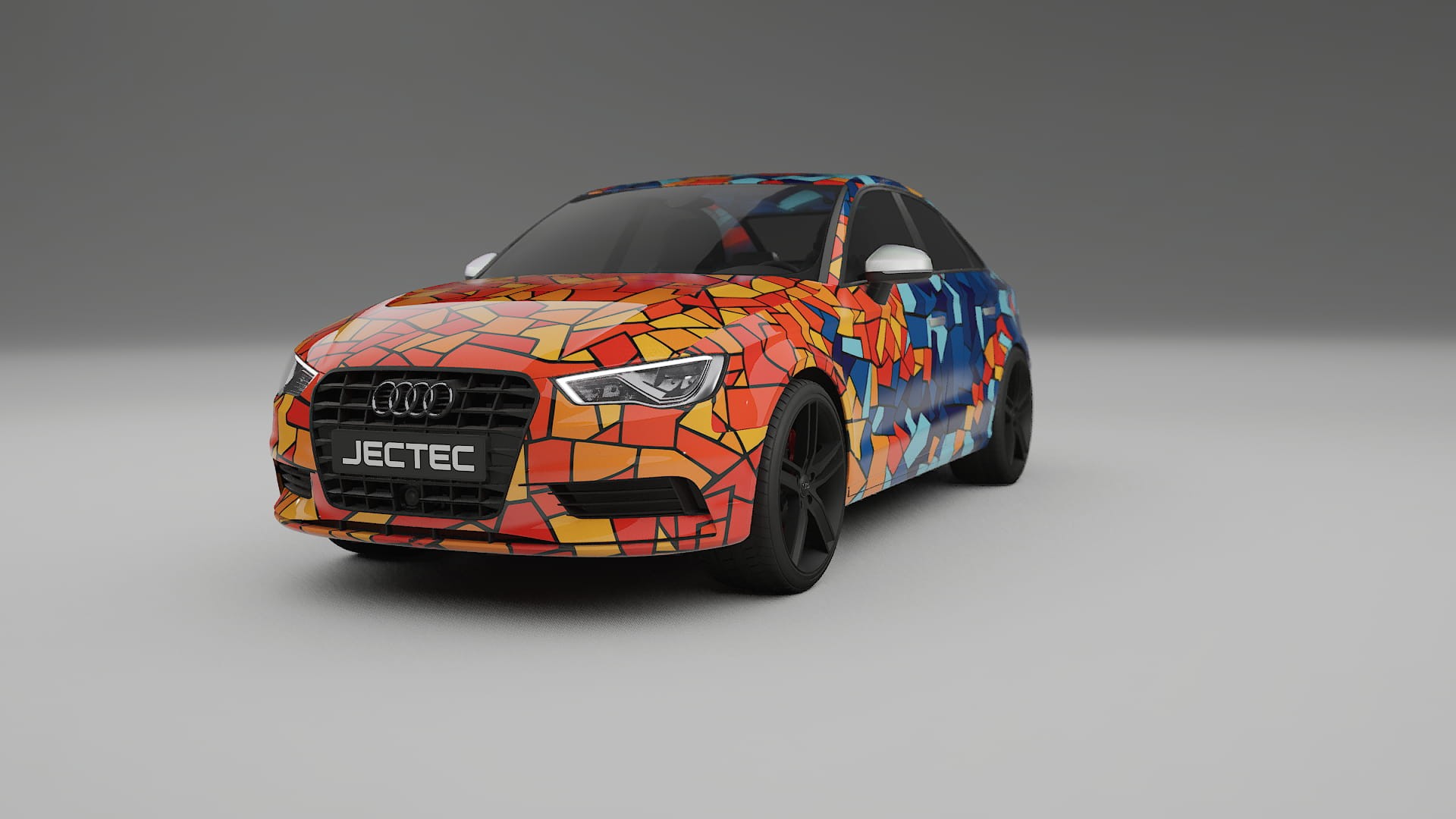 Audi A3 8V sedan prefacelift pre-LCI BARCELONA Designed Wrap PPF Kit – Printable Polyurethane Film