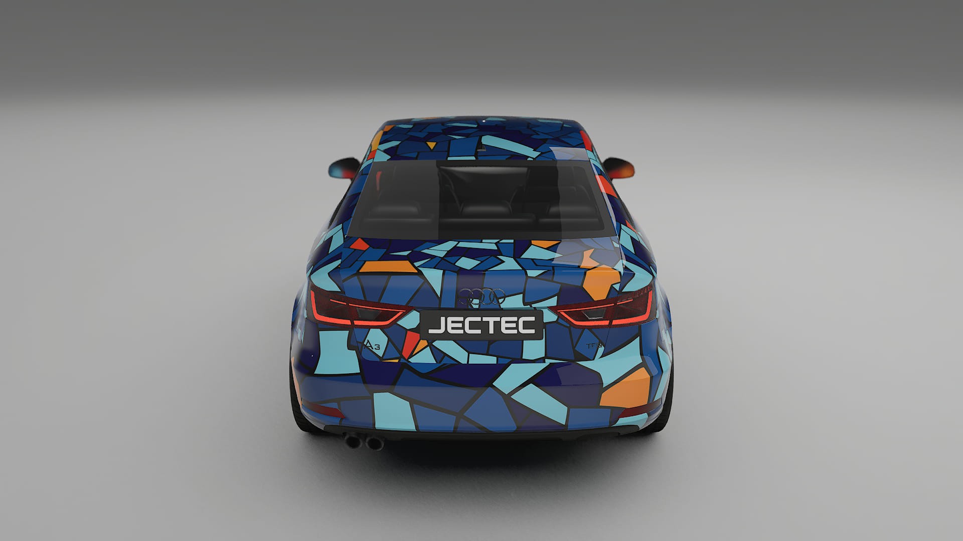 Audi A3 8V sedan prefacelift pre-LCI BARCELONA Designed Wrap PPF Kit – Printable Polyurethane Film