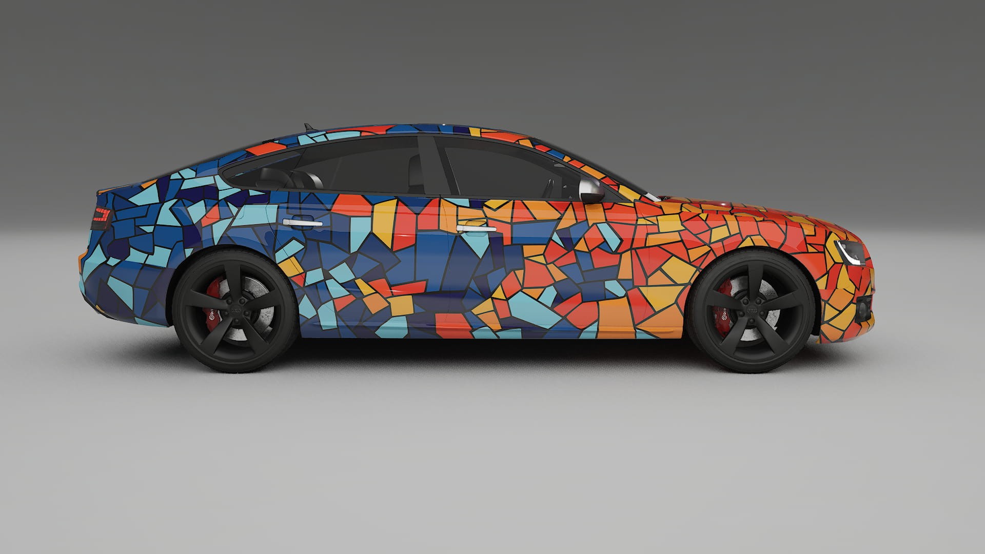 Audi A5 8T Sportback prefacelift pre-LCI BARCELONA Designed Wrap PPF Kit – Printable Polyurethane Film