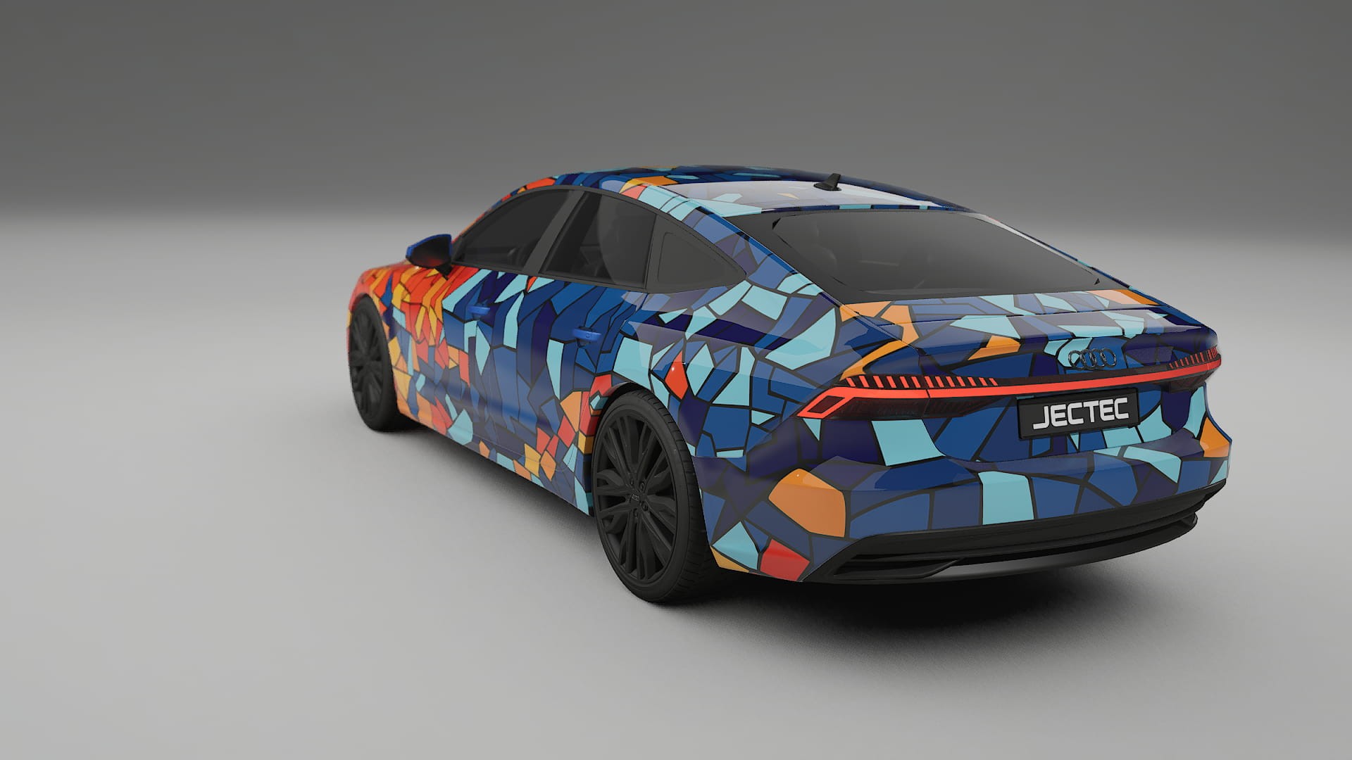 Audi A7 C8 Sportback prefacelift pre-LCI BARCELONA Designed Wrap PPF Kit – Printable Polyurethane Film