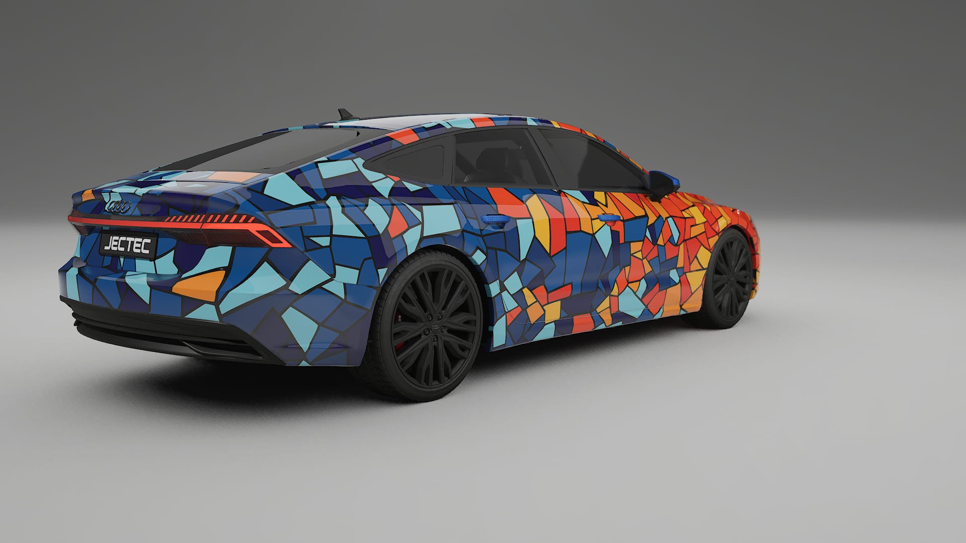 Audi A7 C8 Sportback prefacelift pre-LCI BARCELONA – Design-Wrap PPF-Kit aus bedruckbarer Polyurethanfolie