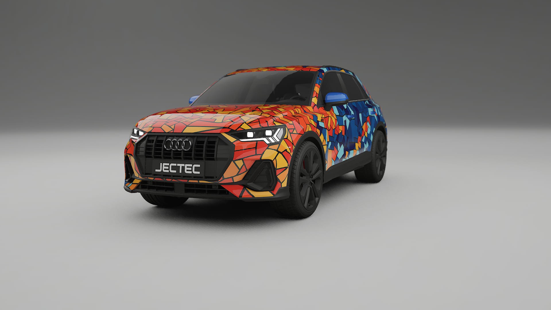 Audi Q3 S-Line F3 BARCELONA – Design-Wrap PPF-Kit aus bedruckbarer Polyurethanfolie