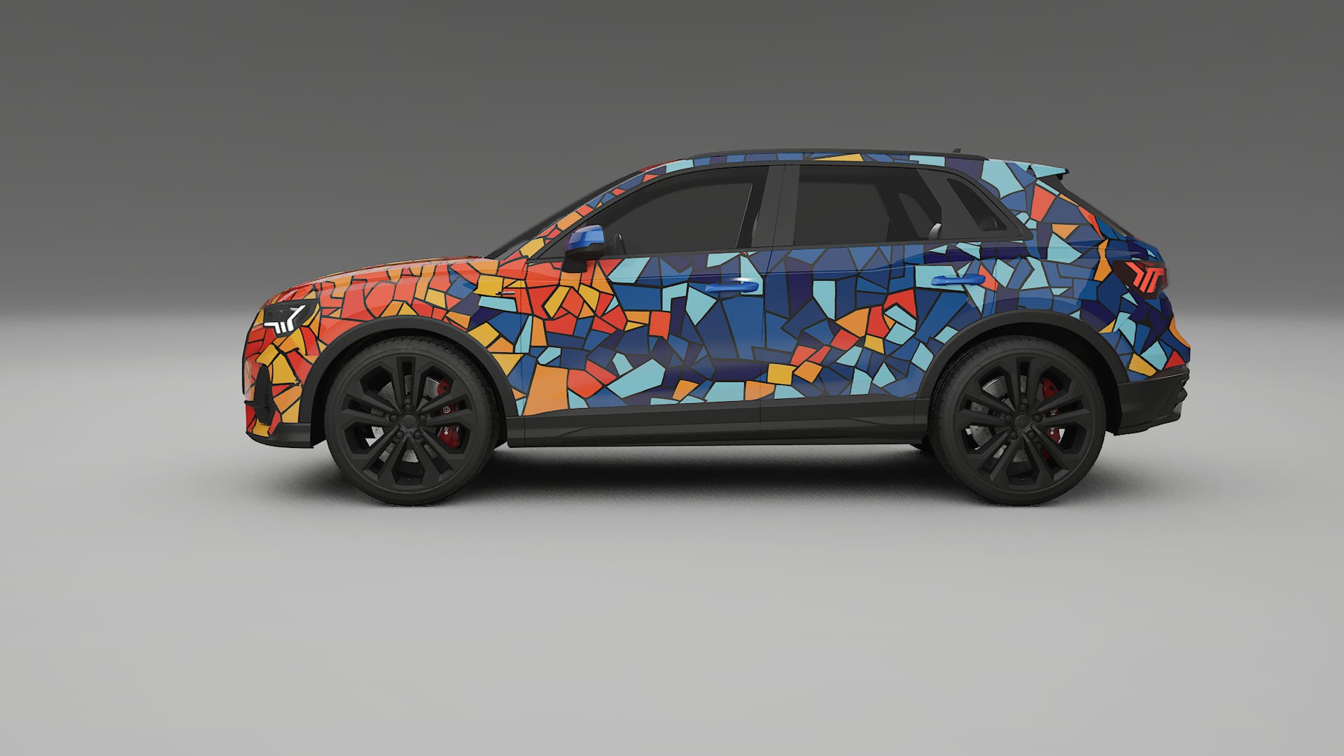 Audi Q3 S-Line F3 BARCELONA – Design-Wrap PPF-Kit aus bedruckbarer Polyurethanfolie