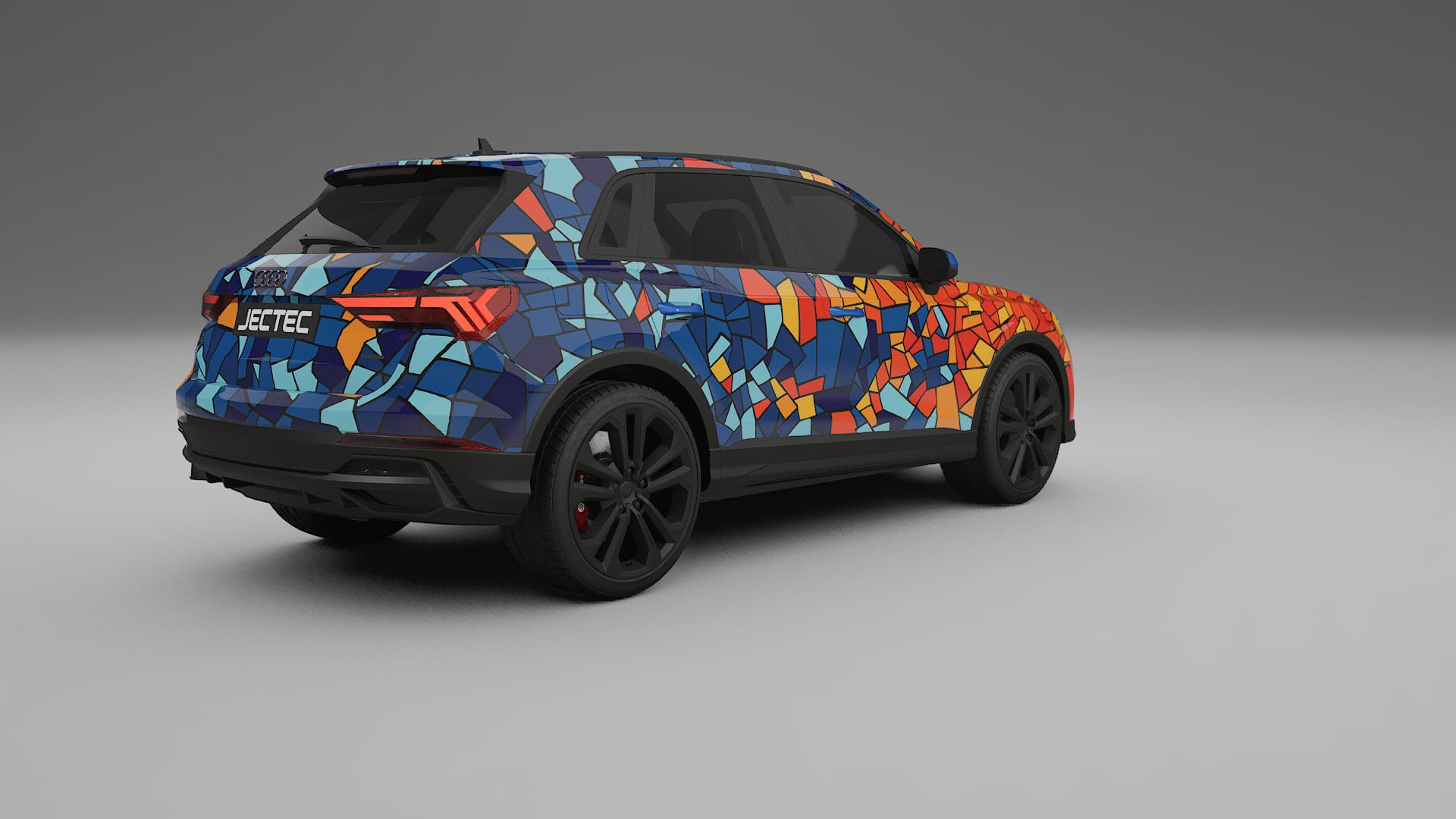 Audi Q3 S-Line F3 BARCELONA – Design-Wrap PPF-Kit aus bedruckbarer Polyurethanfolie