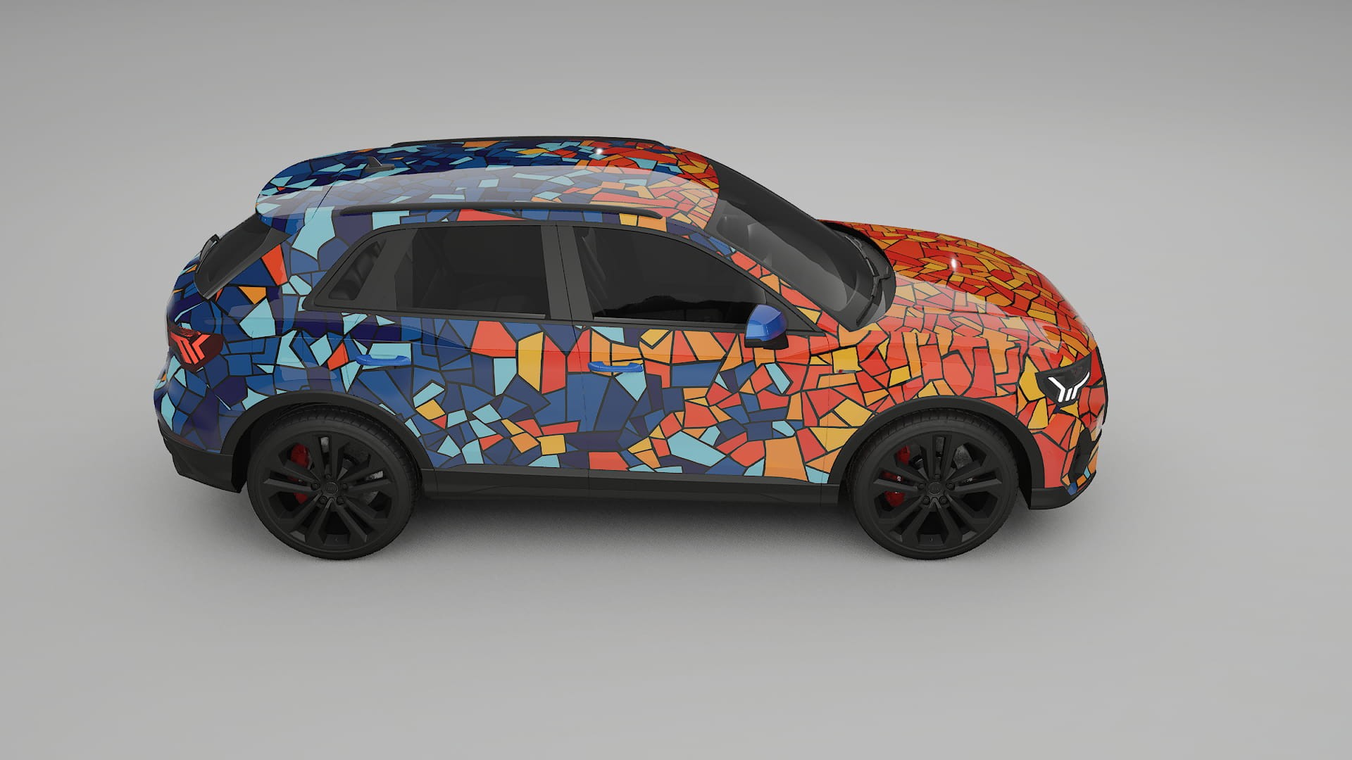 Audi Q3 S-Line F3 BARCELONA – Design-Wrap PPF-Kit aus bedruckbarer Polyurethanfolie