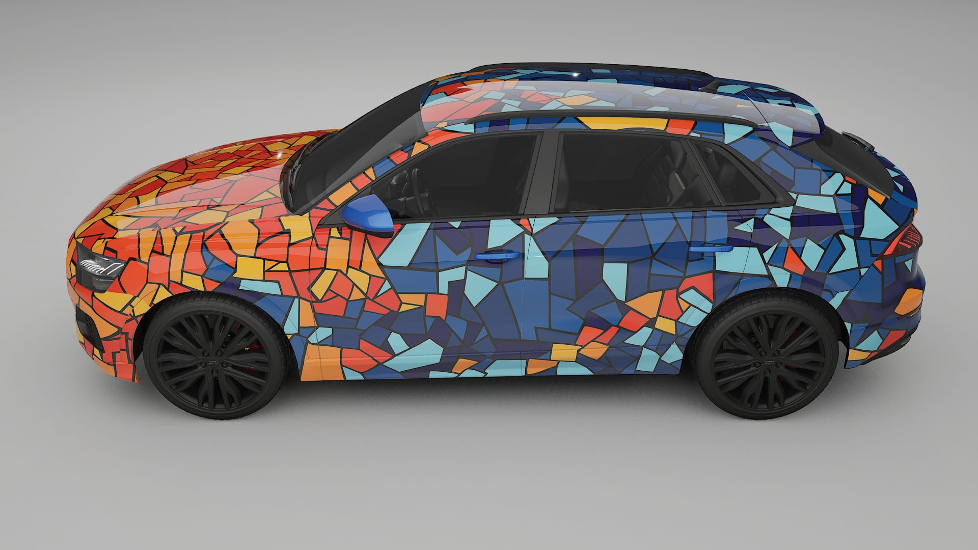 Audi Q8 F1 prefacelift pre-LCI BARCELONA Designed Wrap PPF Kit – Printable Polyurethane Film