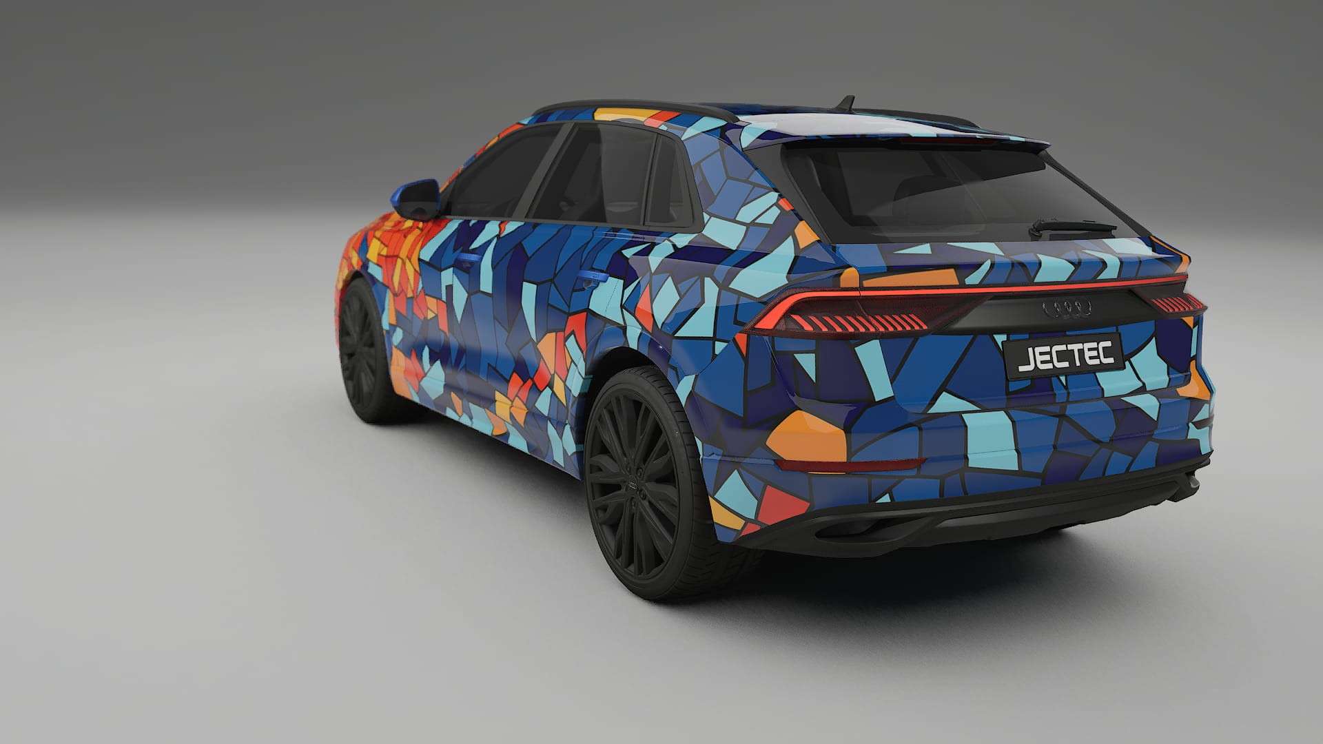 Audi Q8 F1 prefacelift pre-LCI BARCELONA Designed Wrap PPF Kit – Printable Polyurethane Film