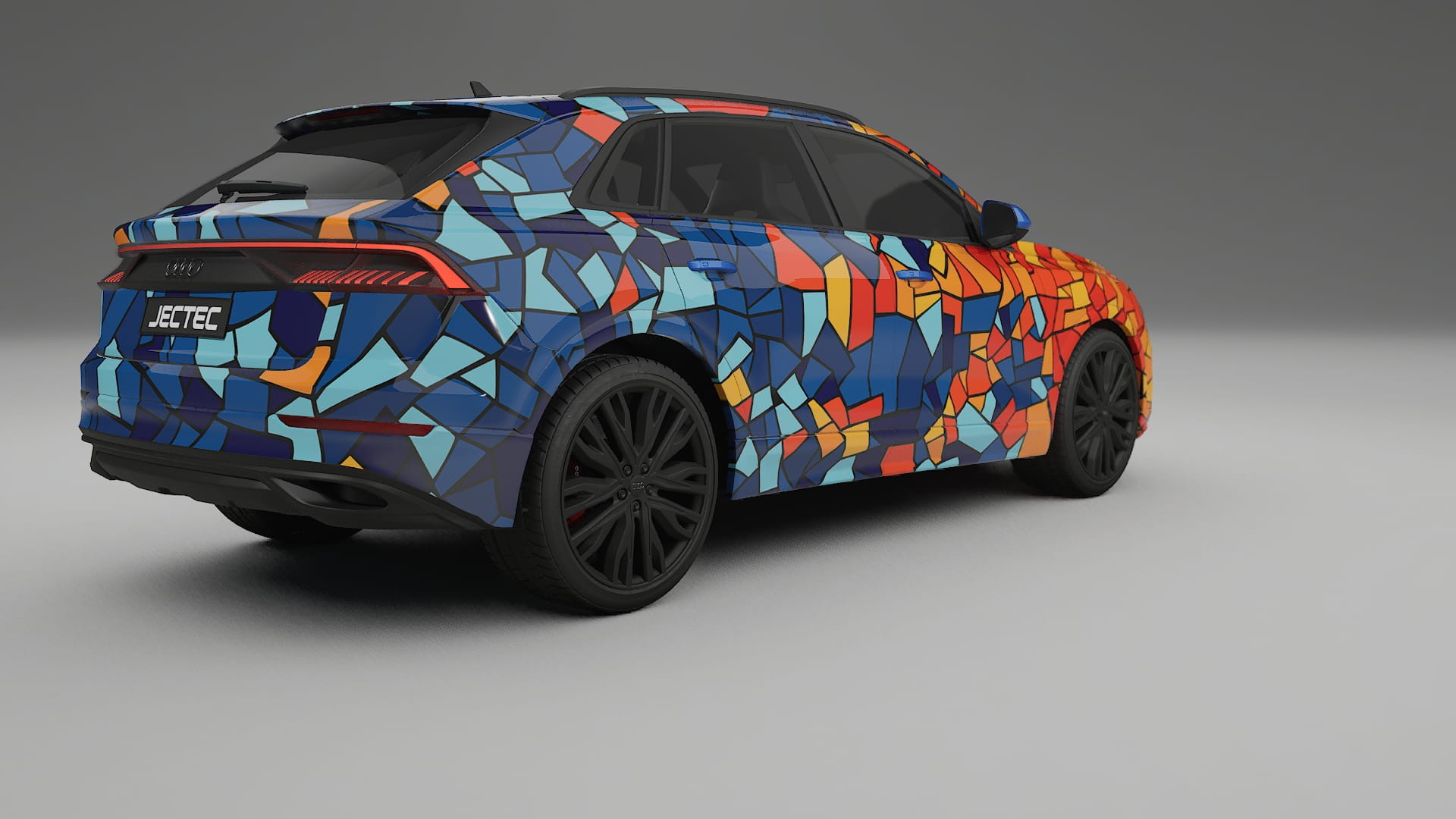 Audi Q8 F1 prefacelift pre-LCI BARCELONA – Design-Wrap PPF-Kit aus bedruckbarer Polyurethanfolie