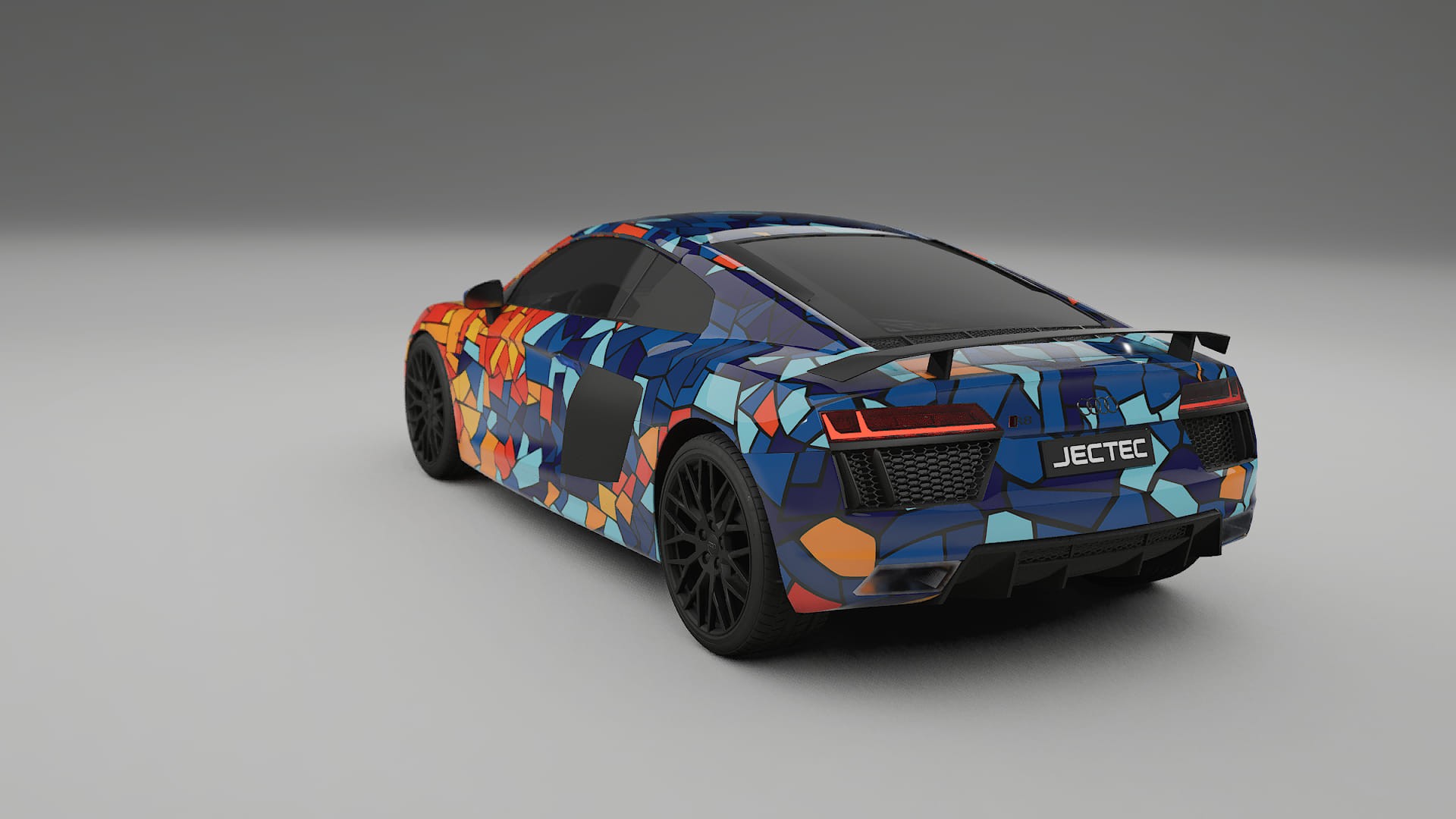 Audi R8 typ-4S prefacelift pre-LCI BARCELONA Designed Wrap PPF Kit – Printable Polyurethane Film