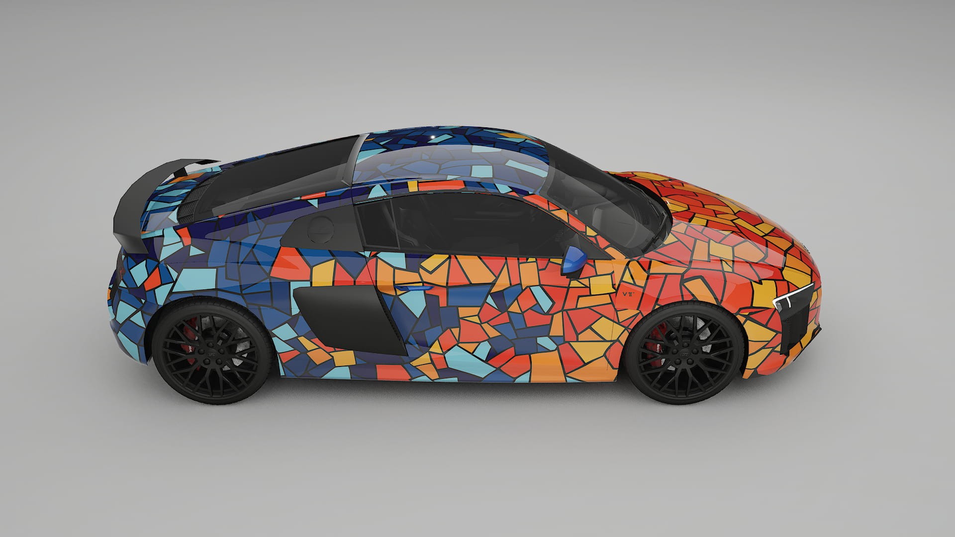 Audi R8 typ-4S prefacelift pre-LCI BARCELONA Designed Wrap PPF Kit – Printable Polyurethane Film