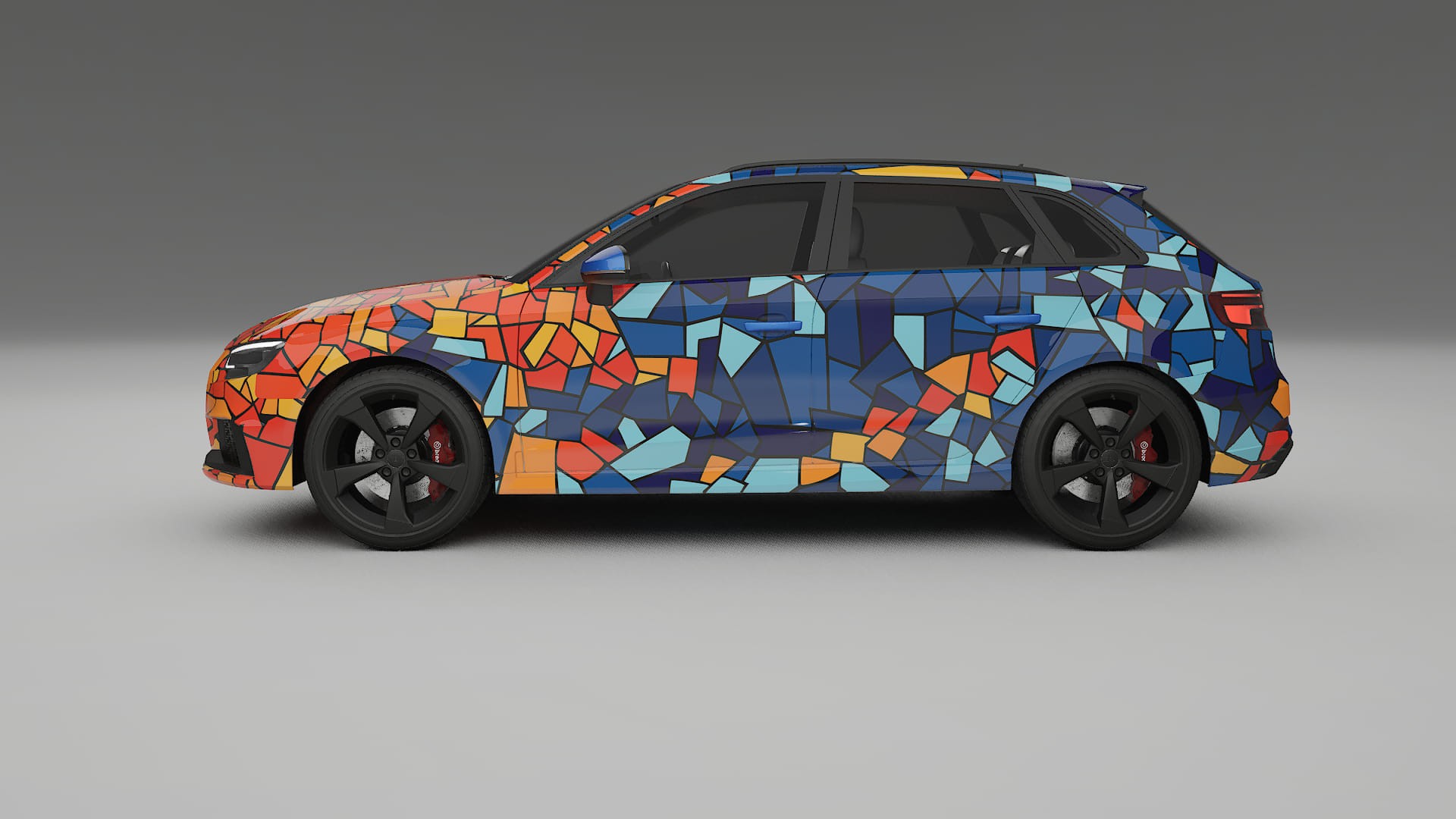 Audi RS3 Sportback 8V facelift LCI BARCELONA – Design-Wrap PPF-Kit aus bedruckbarer Polyurethanfolie