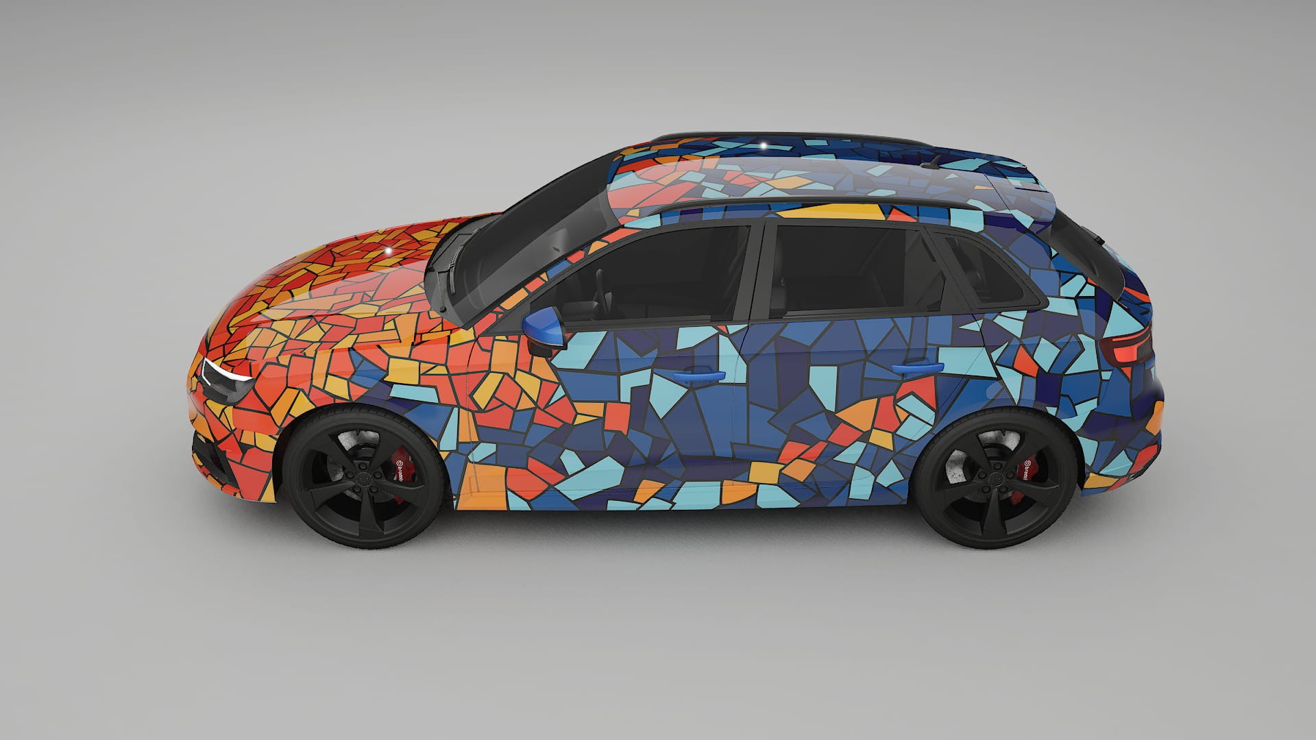 Audi RS3 Sportback 8V facelift LCI BARCELONA Designed Wrap PPF Kit – Printable Polyurethane Film