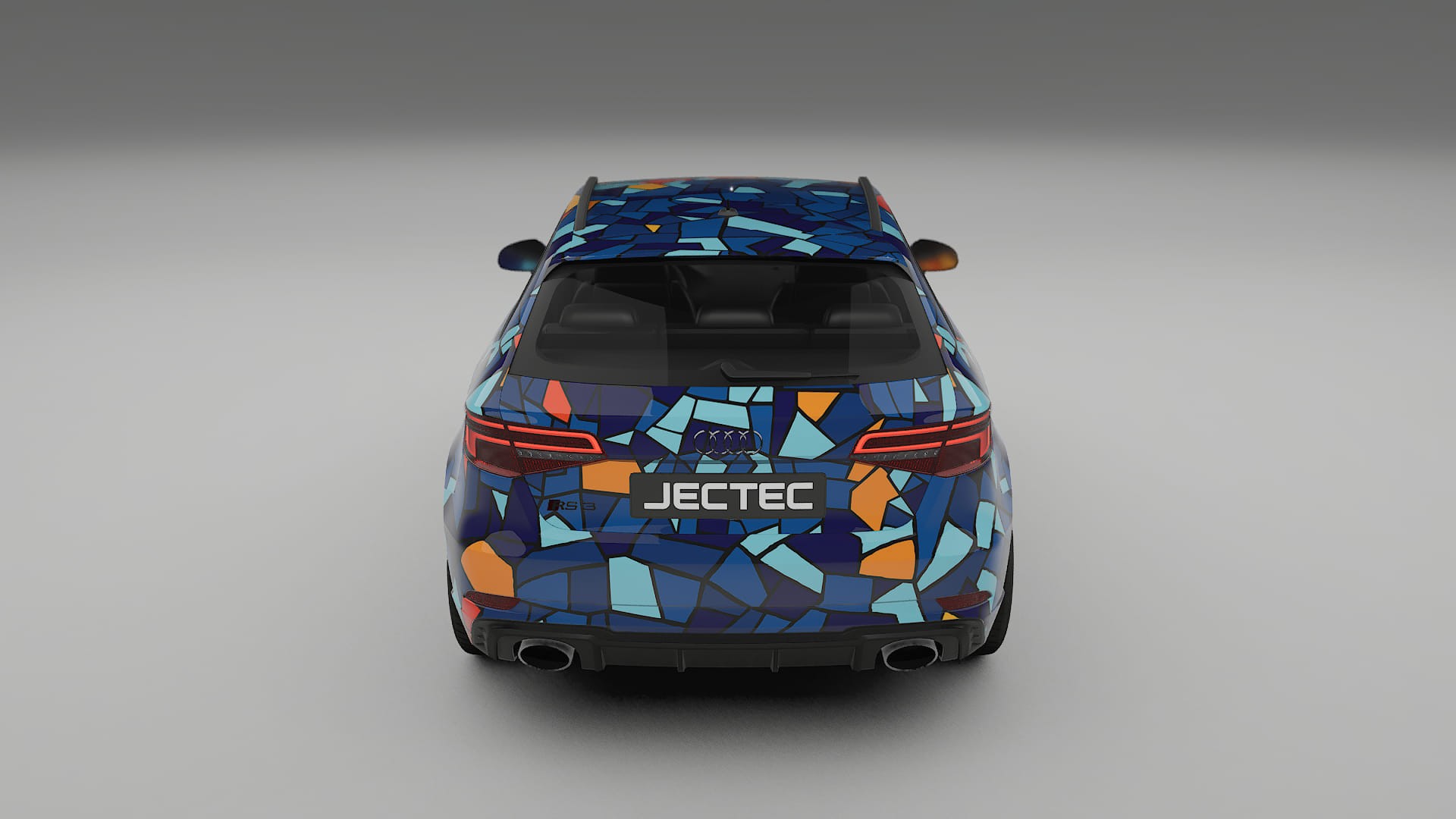 Audi RS3 Sportback 8V facelift LCI BARCELONA – Design-Wrap PPF-Kit aus bedruckbarer Polyurethanfolie