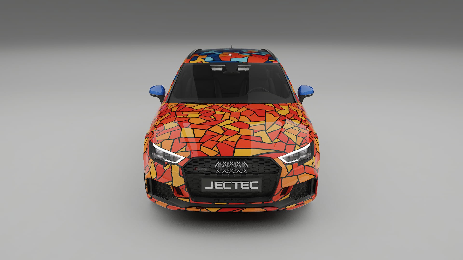 Audi RS3 Sportback 8V facelift LCI BARCELONA – Design-Wrap PPF-Kit aus bedruckbarer Polyurethanfolie