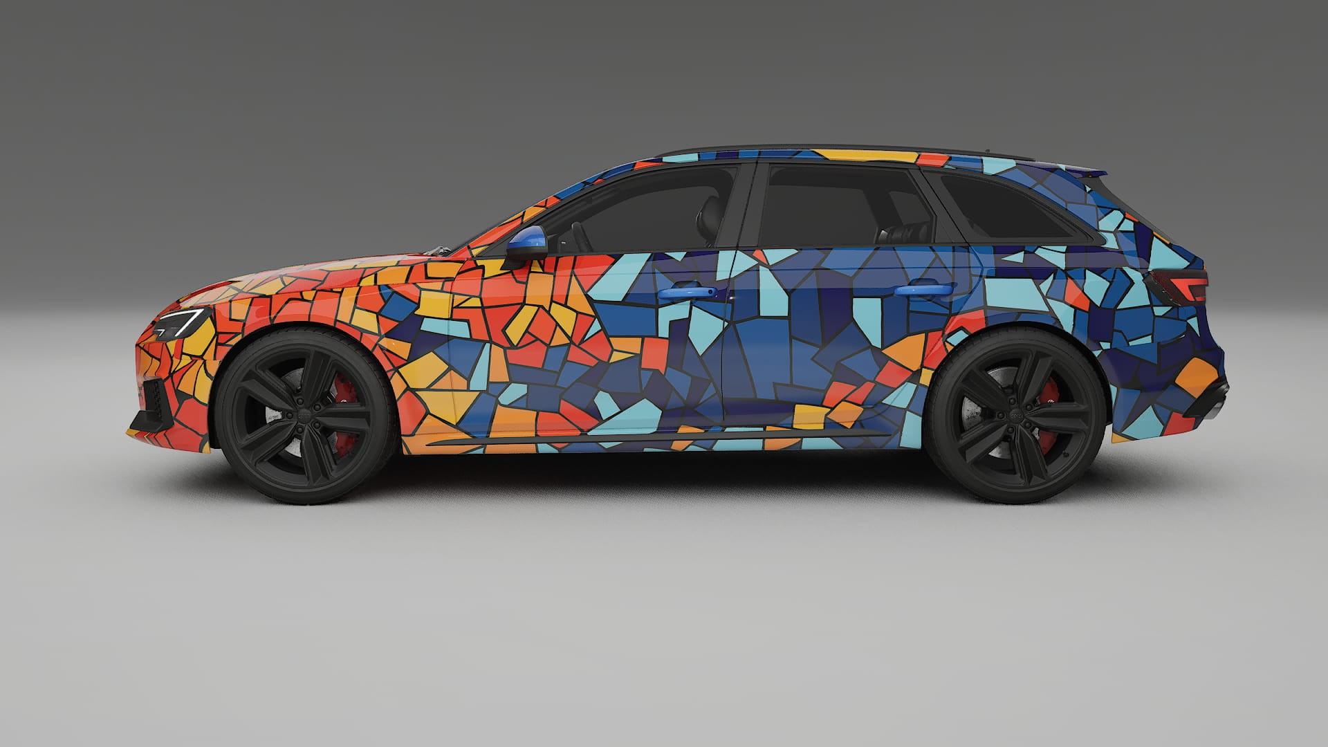 Audi RS4 Avant B9 prefacelift pre-LCI BARCELONA – Design-Wrap PPF-Kit aus bedruckbarer Polyurethanfolie