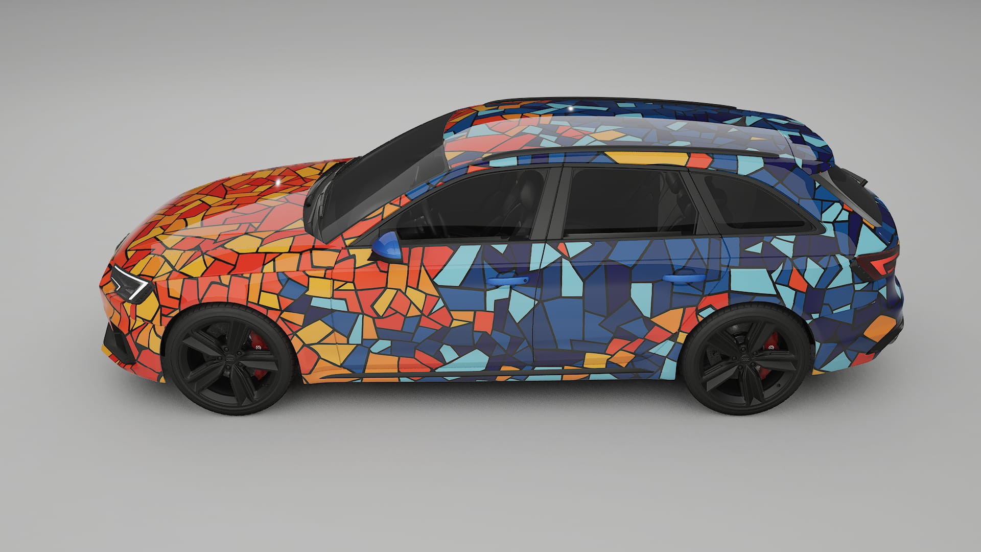 Audi RS4 Avant B9 prefacelift pre-LCI BARCELONA Designed Wrap PPF Kit – Printable Polyurethane Film