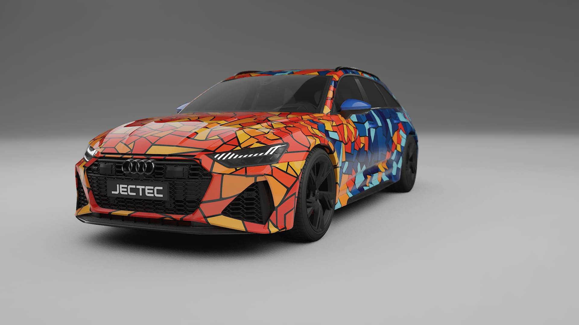 Audi RS6 Avant C8 facelift LCI BARCELONA – Design-Wrap PPF-Kit aus bedruckbarer Polyurethanfolie