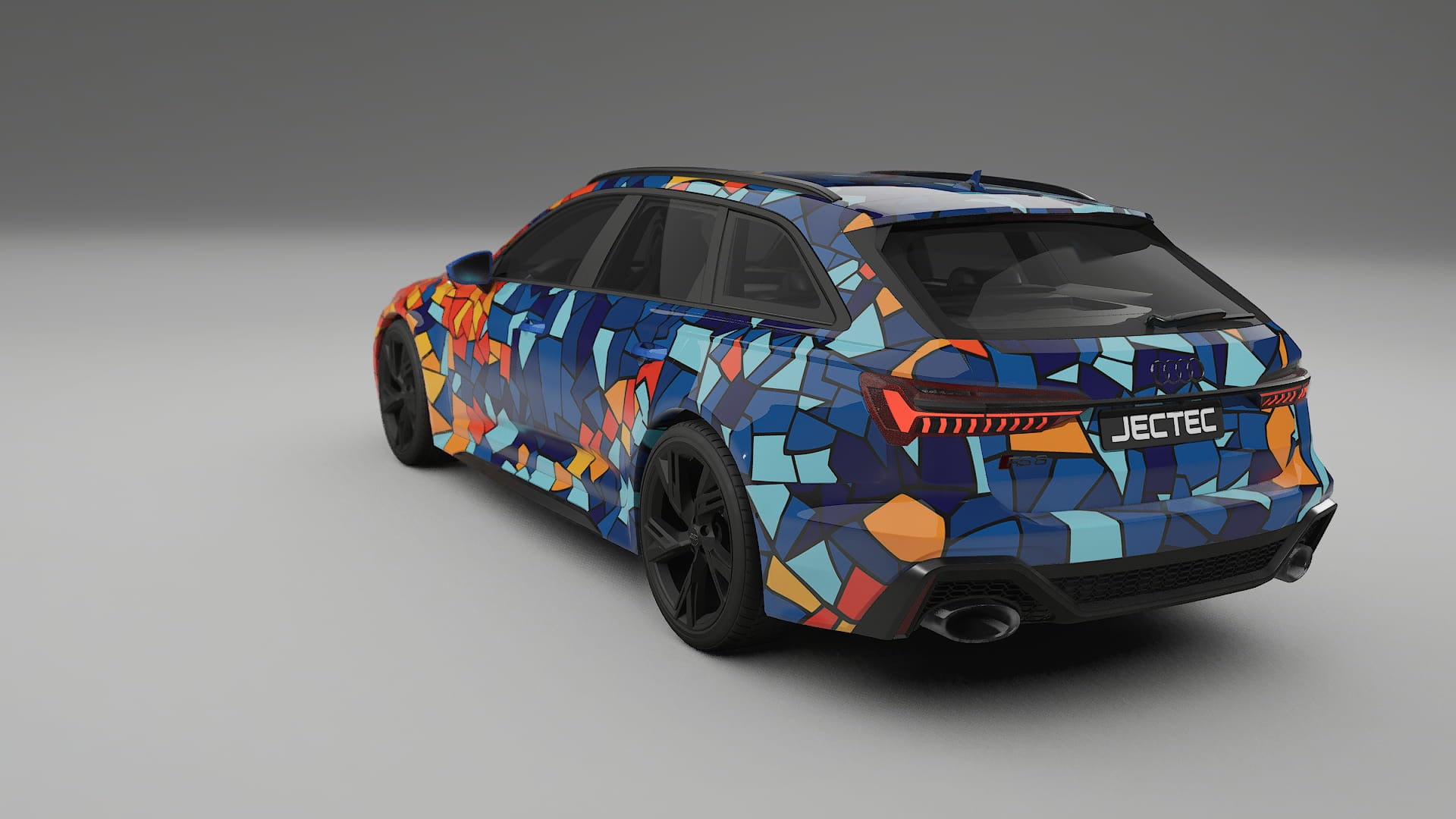 Audi RS6 Avant C8 facelift LCI BARCELONA – Design-Wrap PPF-Kit aus bedruckbarer Polyurethanfolie