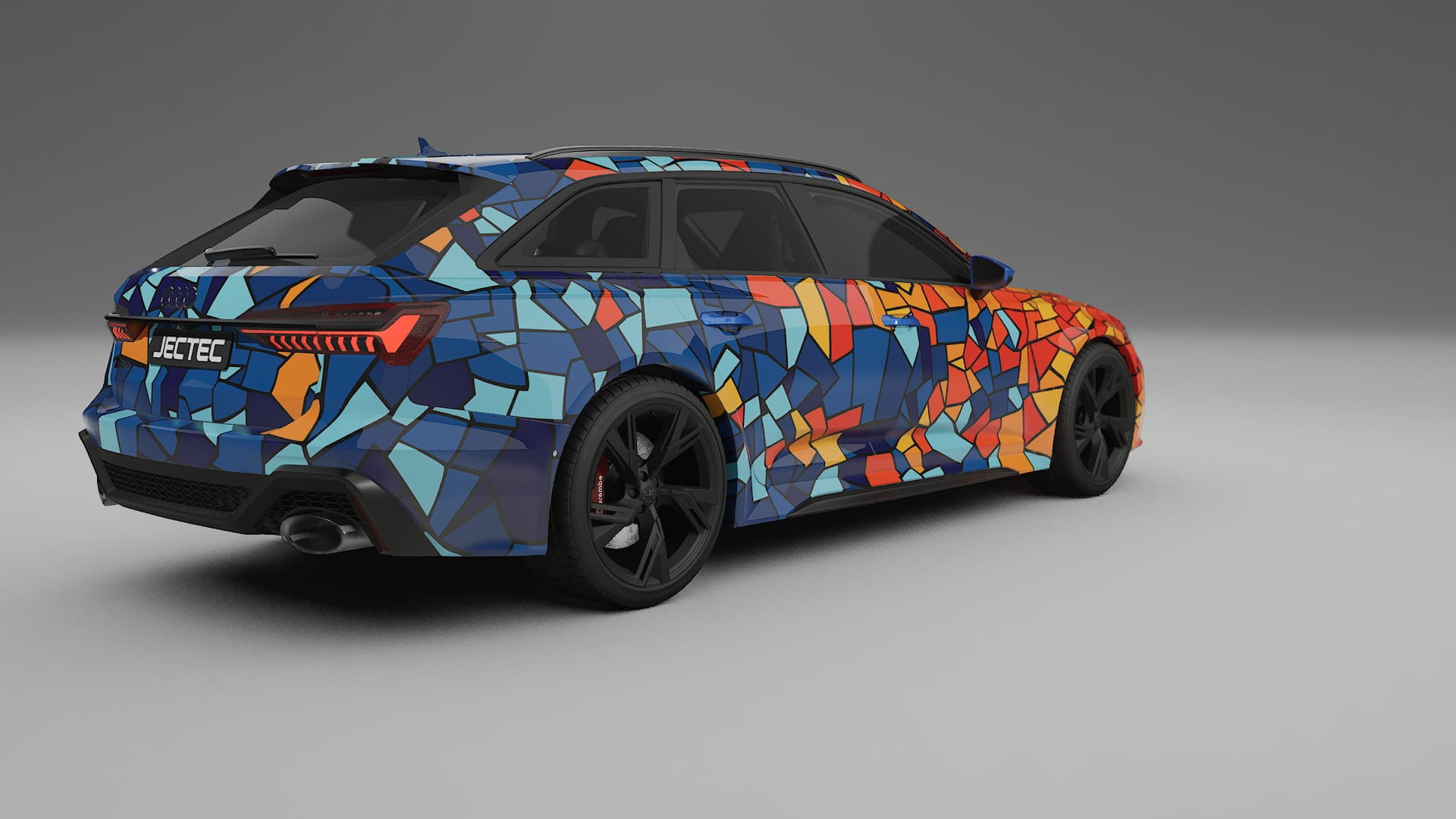 Audi RS6 Avant C8 facelift LCI BARCELONA – Design-Wrap PPF-Kit aus bedruckbarer Polyurethanfolie