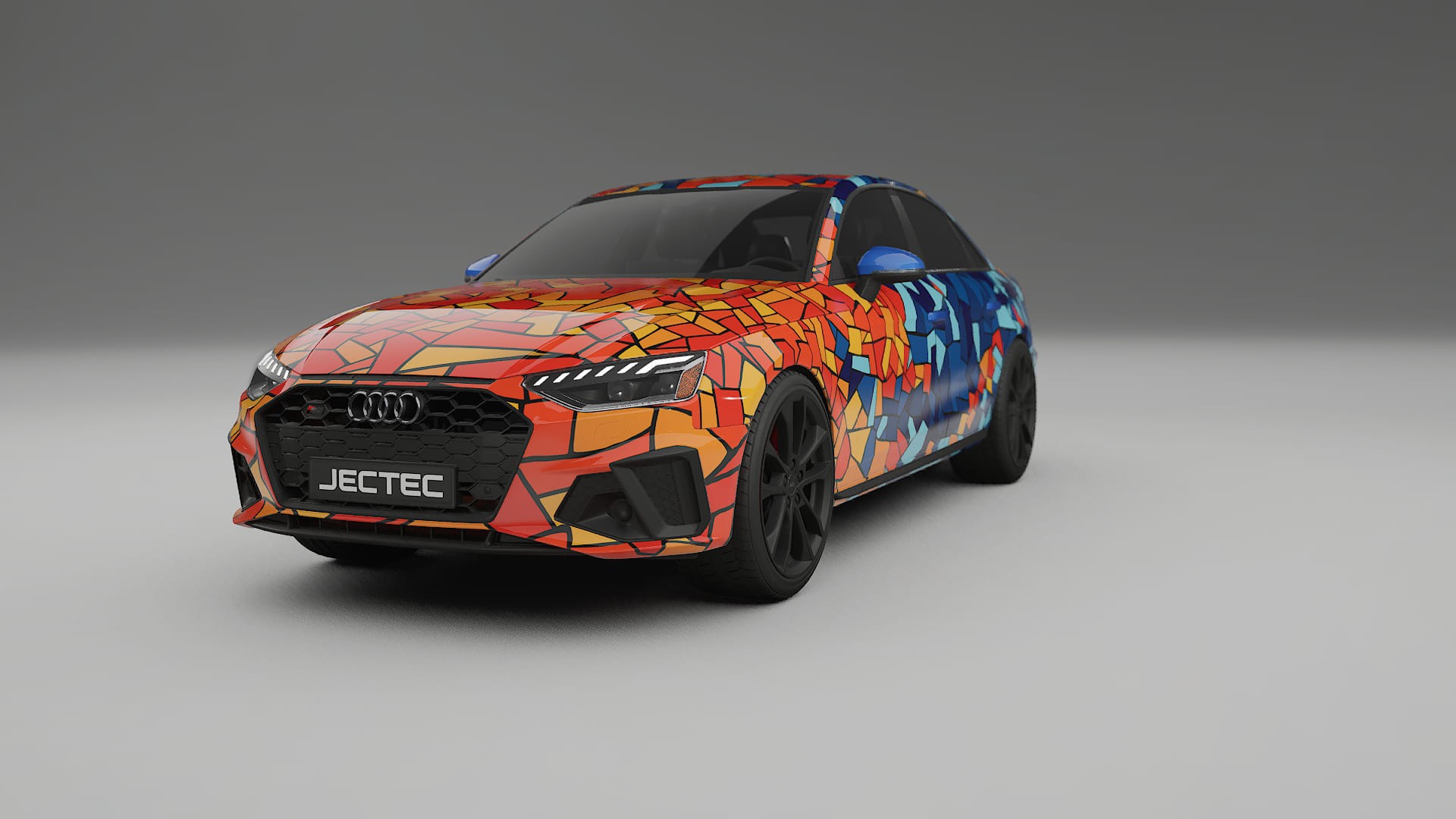 Audi S4 Sedan B9 facelift LCI BARCELONA – Design-Wrap PPF-Kit aus bedruckbarer Polyurethanfolie