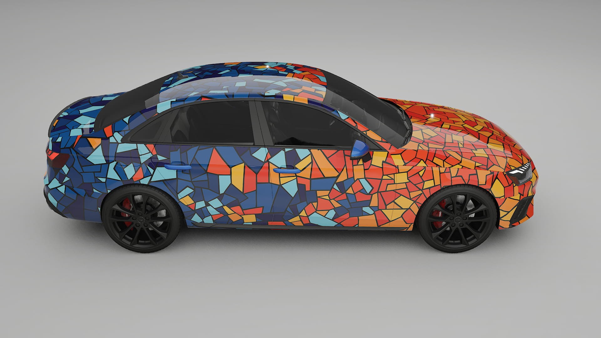 Audi S4 Sedan B9 facelift LCI BARCELONA Designed Wrap PPF Kit – Printable Polyurethane Film
