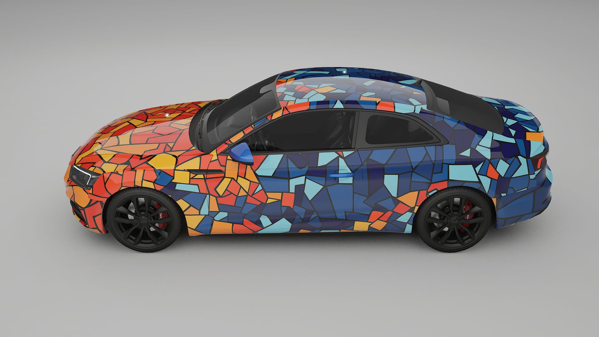 Audi S5 B9 prefacelift pre-LCI BARCELONA Designed Wrap PPF Kit – Printable Polyurethane Film