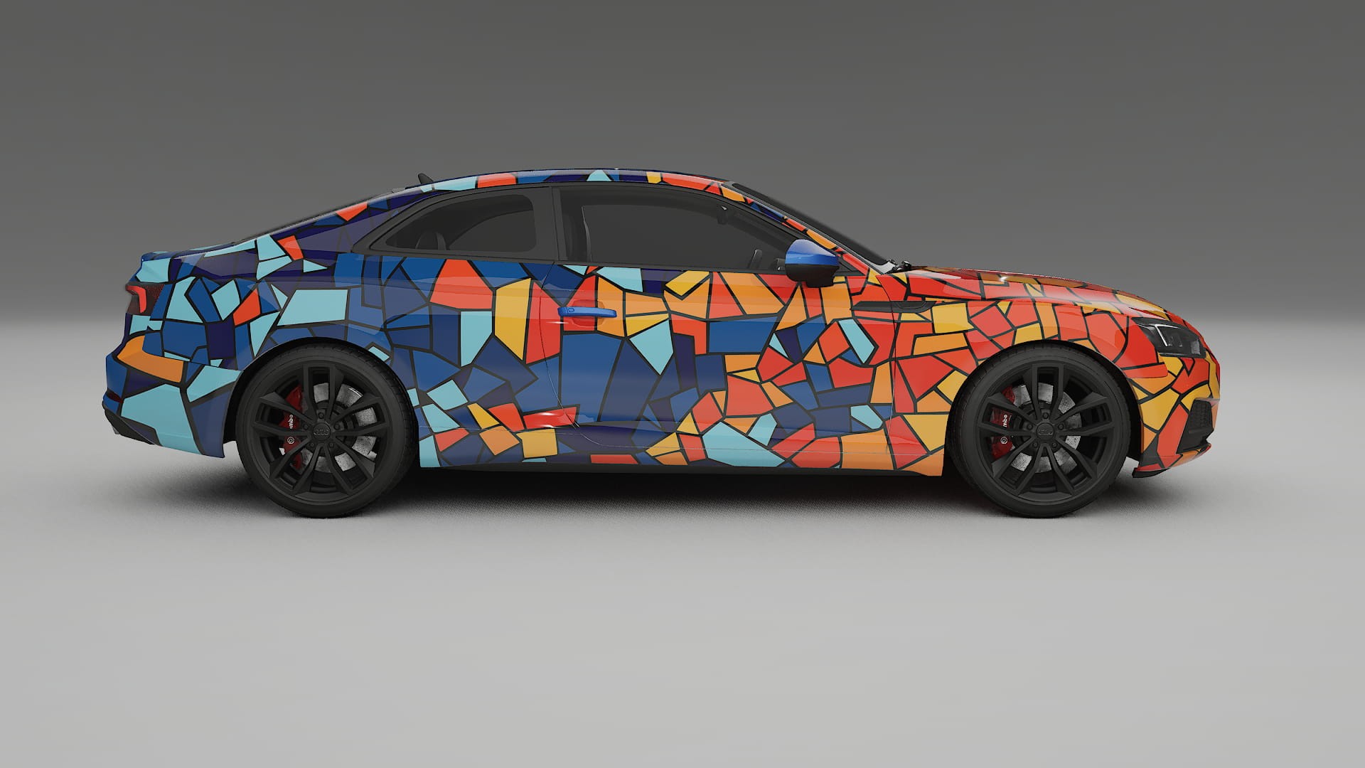 Audi S5 B9 prefacelift pre-LCI BARCELONA – Design-Wrap PPF-Kit aus bedruckbarer Polyurethanfolie