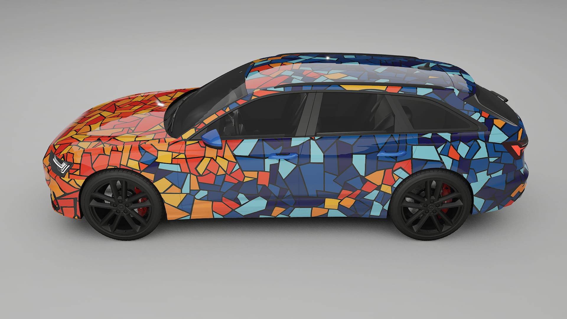 Audi S6 Avant prefacelift pre-LCI C8 BARCELONA Designed Wrap PPF Kit – Printable Polyurethane Film
