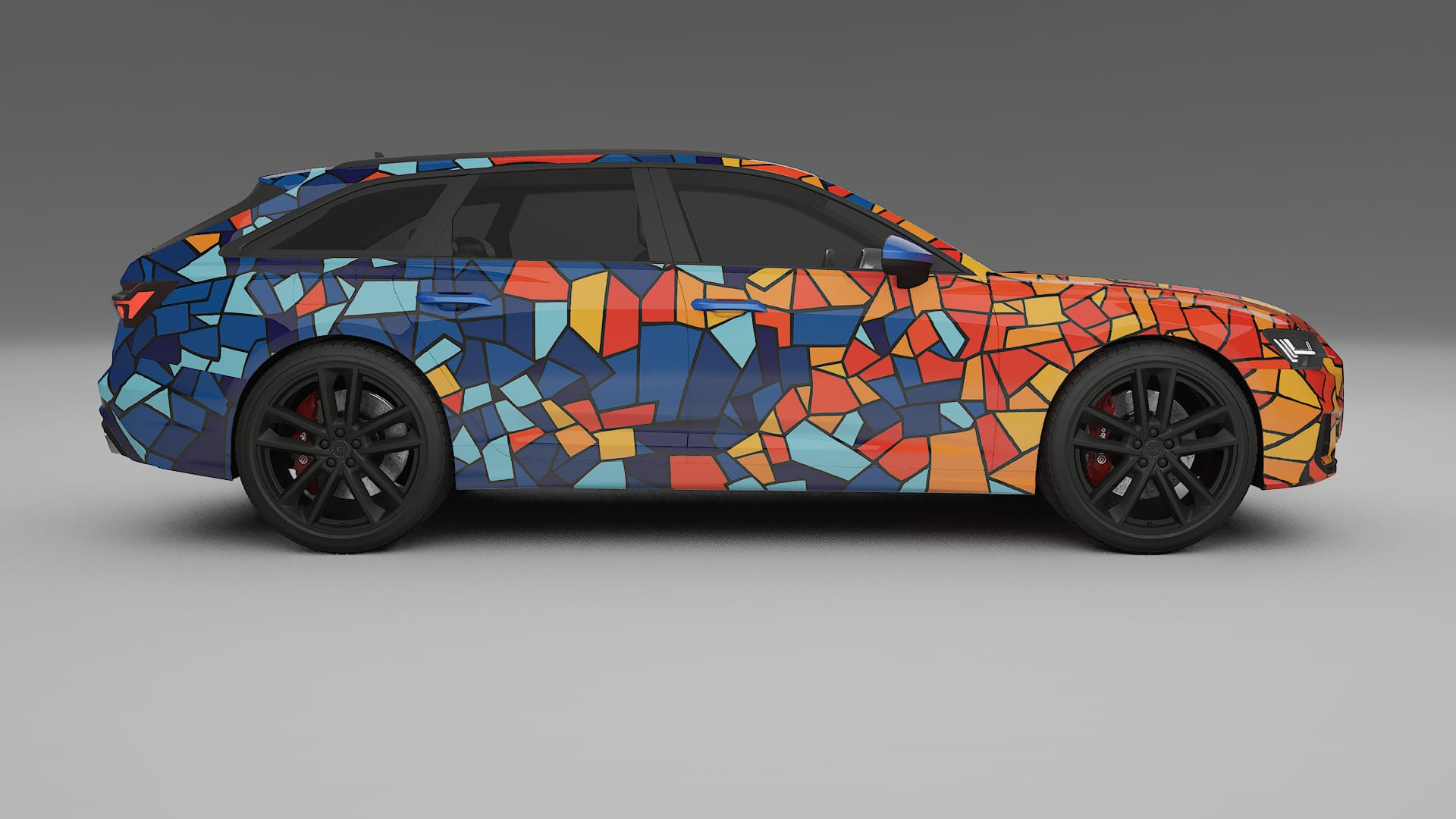 Audi S6 Avant prefacelift pre-LCI C8 BARCELONA Designed Wrap PPF Kit – Printable Polyurethane Film