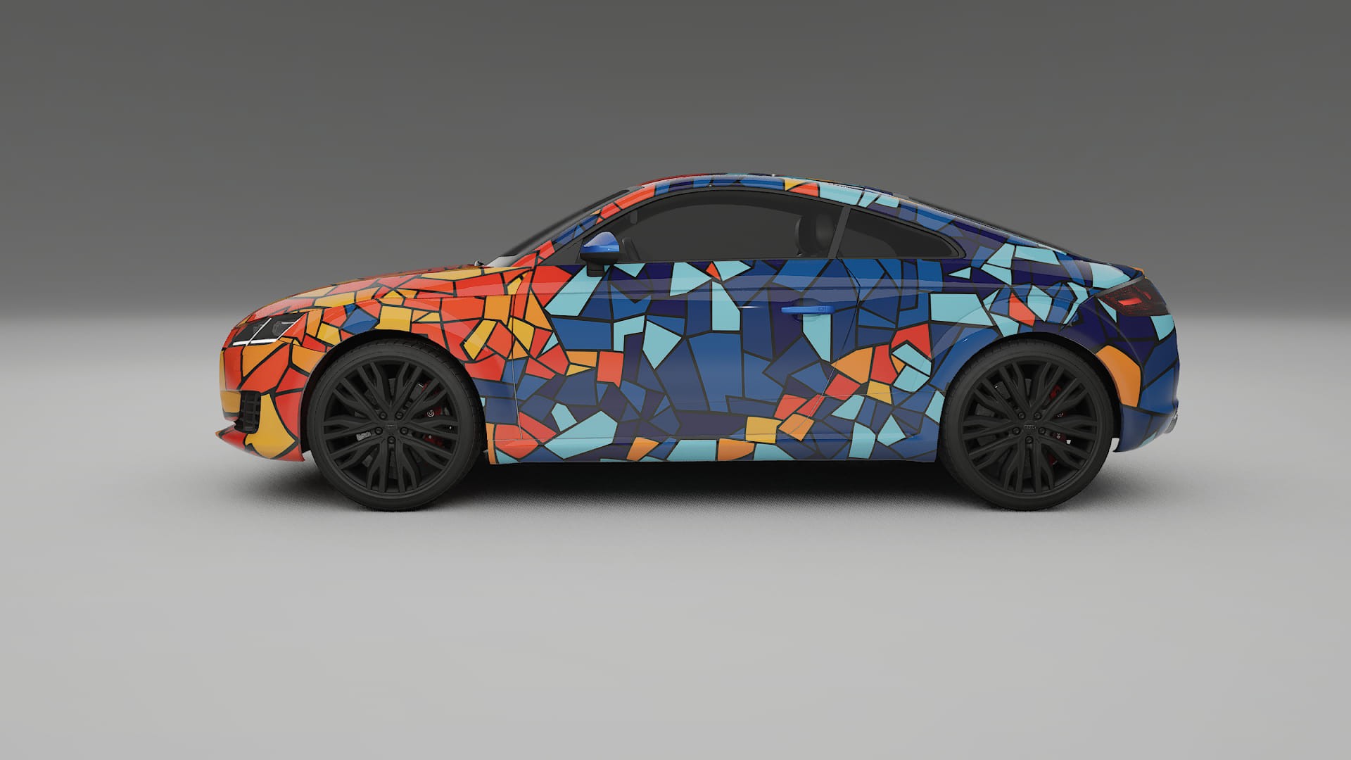 Audi TT Coupe 8S prefacelift pre-LCI BARCELONA Designed Wrap PPF Kit – Printable Polyurethane Film