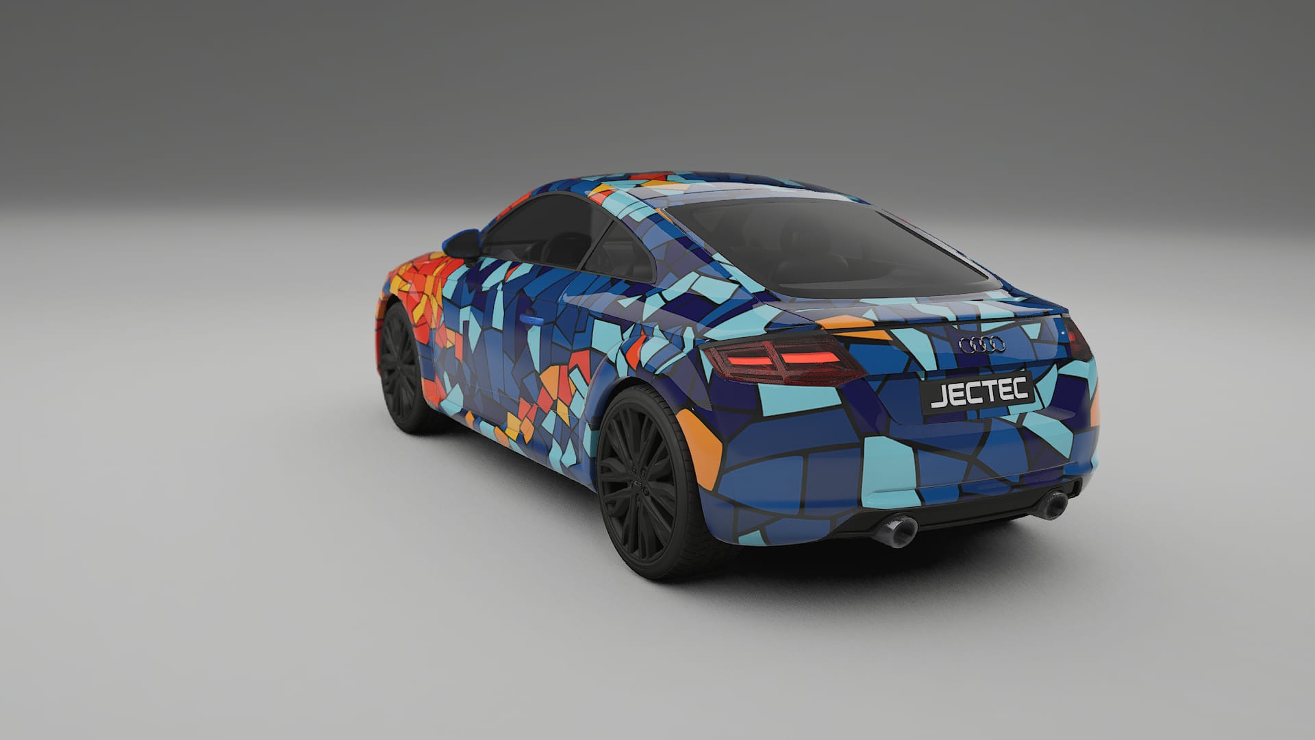 Audi TT Coupe 8S prefacelift pre-LCI BARCELONA – Design-Wrap PPF-Kit aus bedruckbarer Polyurethanfolie
