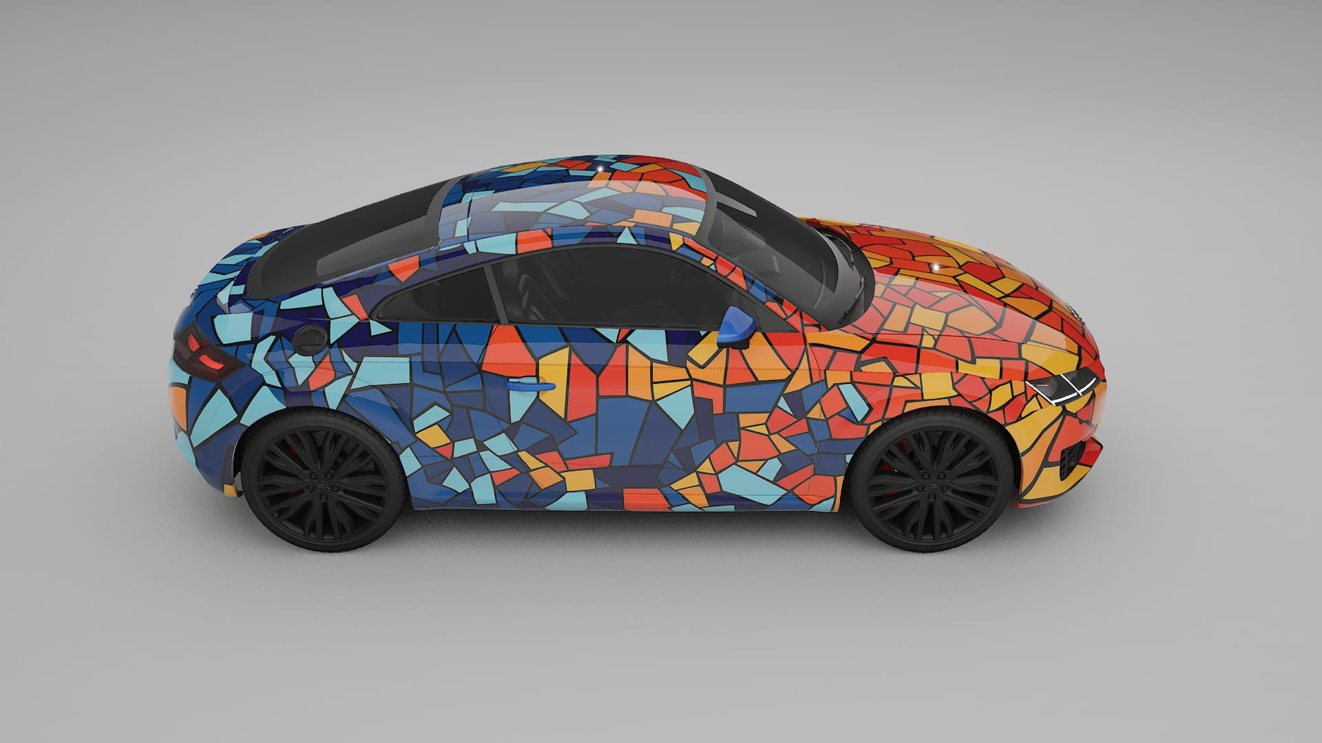 Audi TT Coupe 8S prefacelift pre-LCI BARCELONA – Design-Wrap PPF-Kit aus bedruckbarer Polyurethanfolie