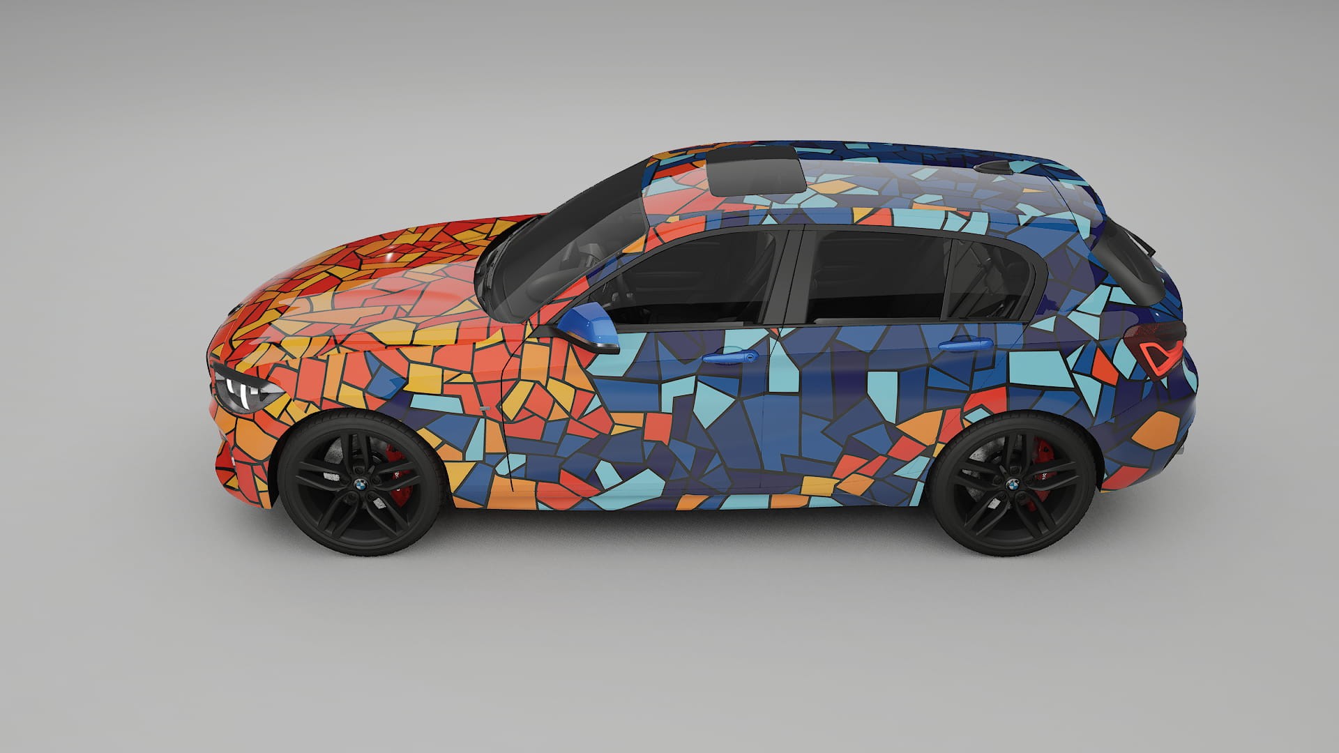 BMW 1 F20 facelift LCI BARCELONA Designed Wrap PPF Kit – Printable Polyurethane Film