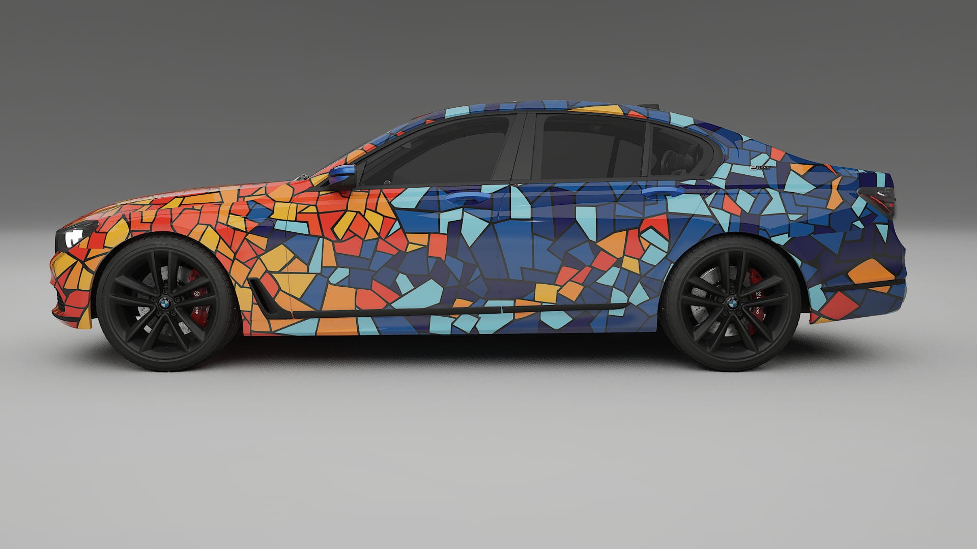 BMW 7 G11 G12 facelift LCI BARCELONA – Design-Wrap PPF-Kit aus bedruckbarer Polyurethanfolie