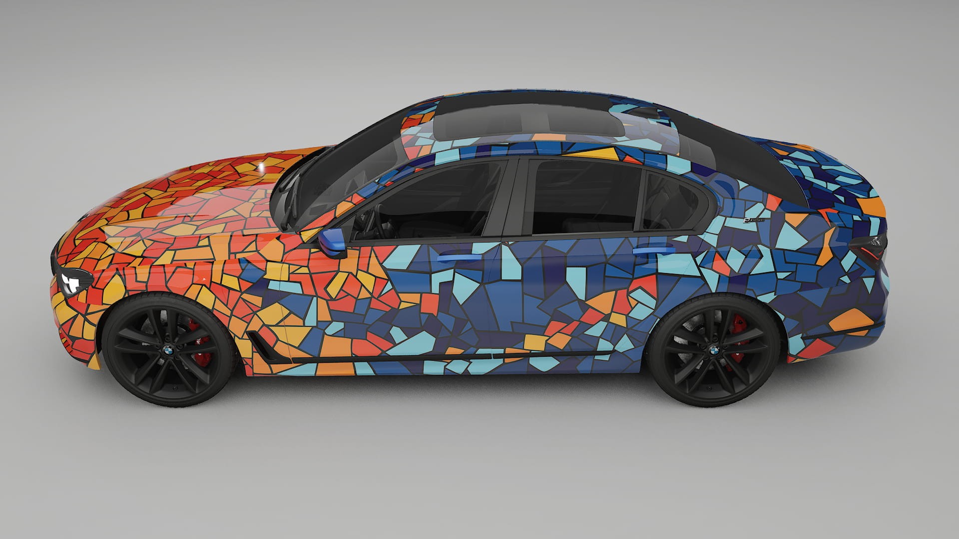 BMW 7 G11 G12 facelift LCI BARCELONA – Design-Wrap PPF-Kit aus bedruckbarer Polyurethanfolie