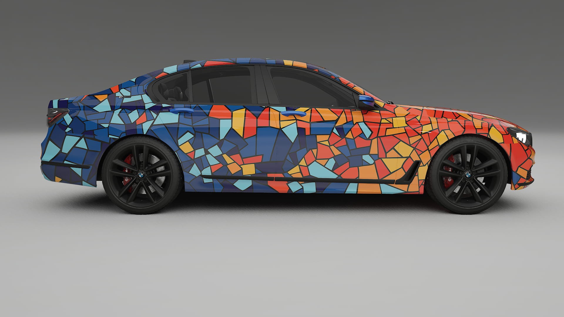 BMW 7 G11 G12 facelift LCI BARCELONA – Design-Wrap PPF-Kit aus bedruckbarer Polyurethanfolie