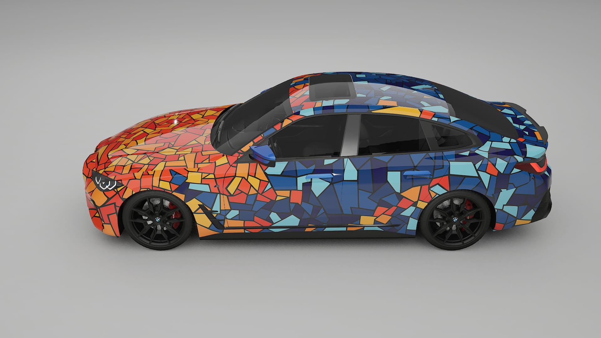 BMW I4 G26 M-Package BARCELONA Designed Wrap PPF Kit – Printable Polyurethane Film