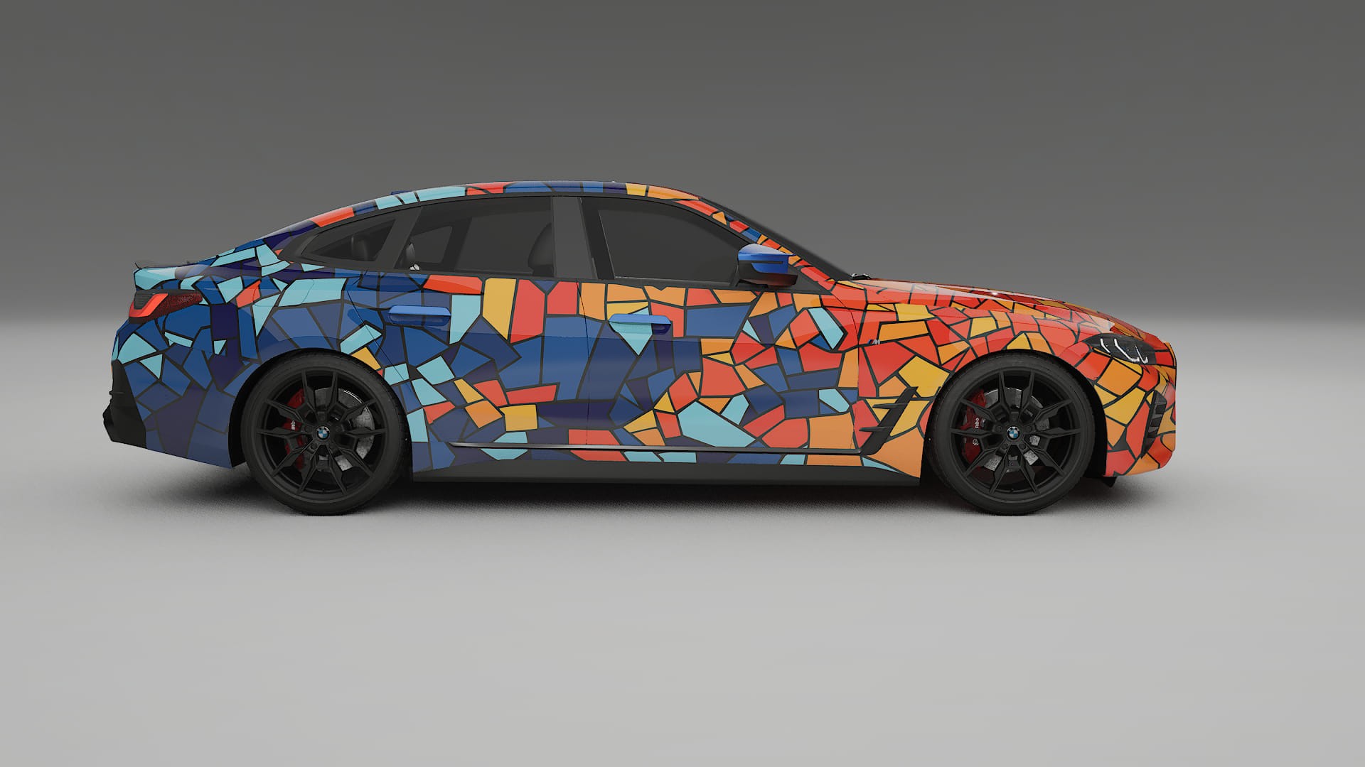 BMW I4 G26 M-Package BARCELONA Designed Wrap PPF Kit – Printable Polyurethane Film
