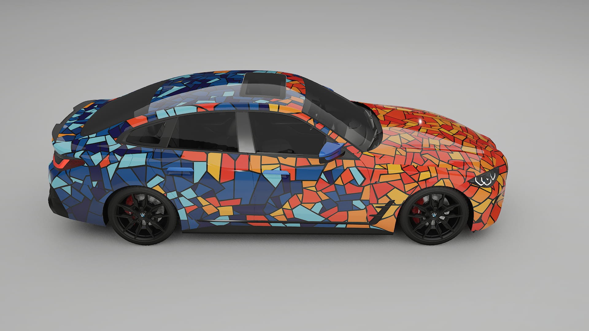 BMW I4 G26 M-Package BARCELONA Designed Wrap PPF Kit – Printable Polyurethane Film