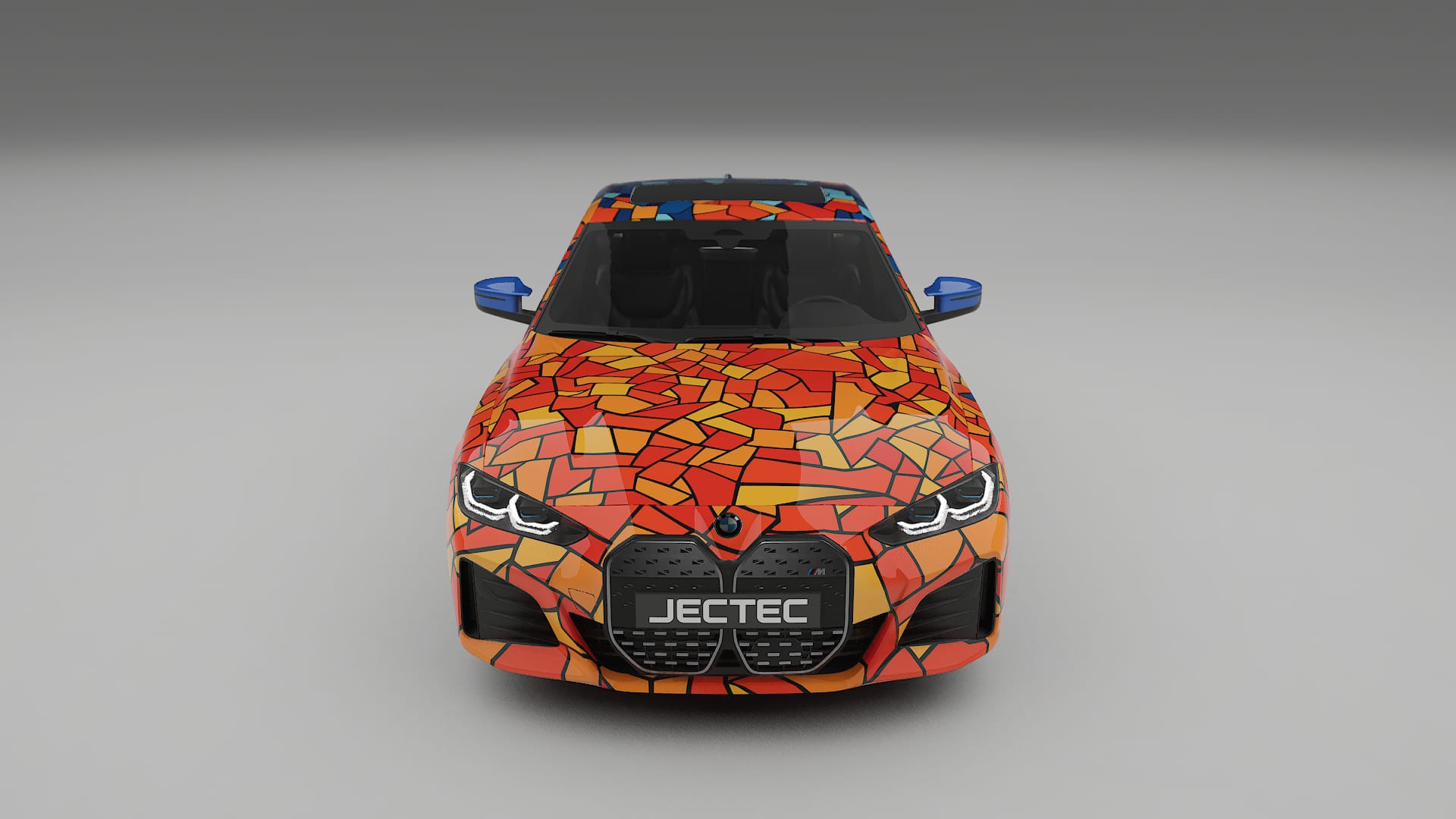 BMW I4 G26 M-Package BARCELONA – Design-Wrap PPF-Kit aus bedruckbarer Polyurethanfolie