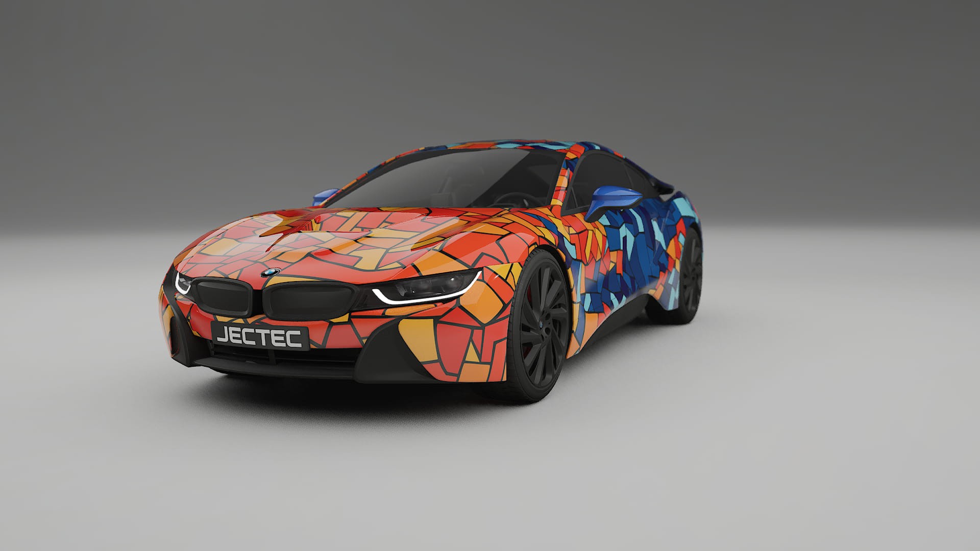 BMW I8 I12 BARCELONA – Design-Wrap PPF-Kit aus bedruckbarer Polyurethanfolie