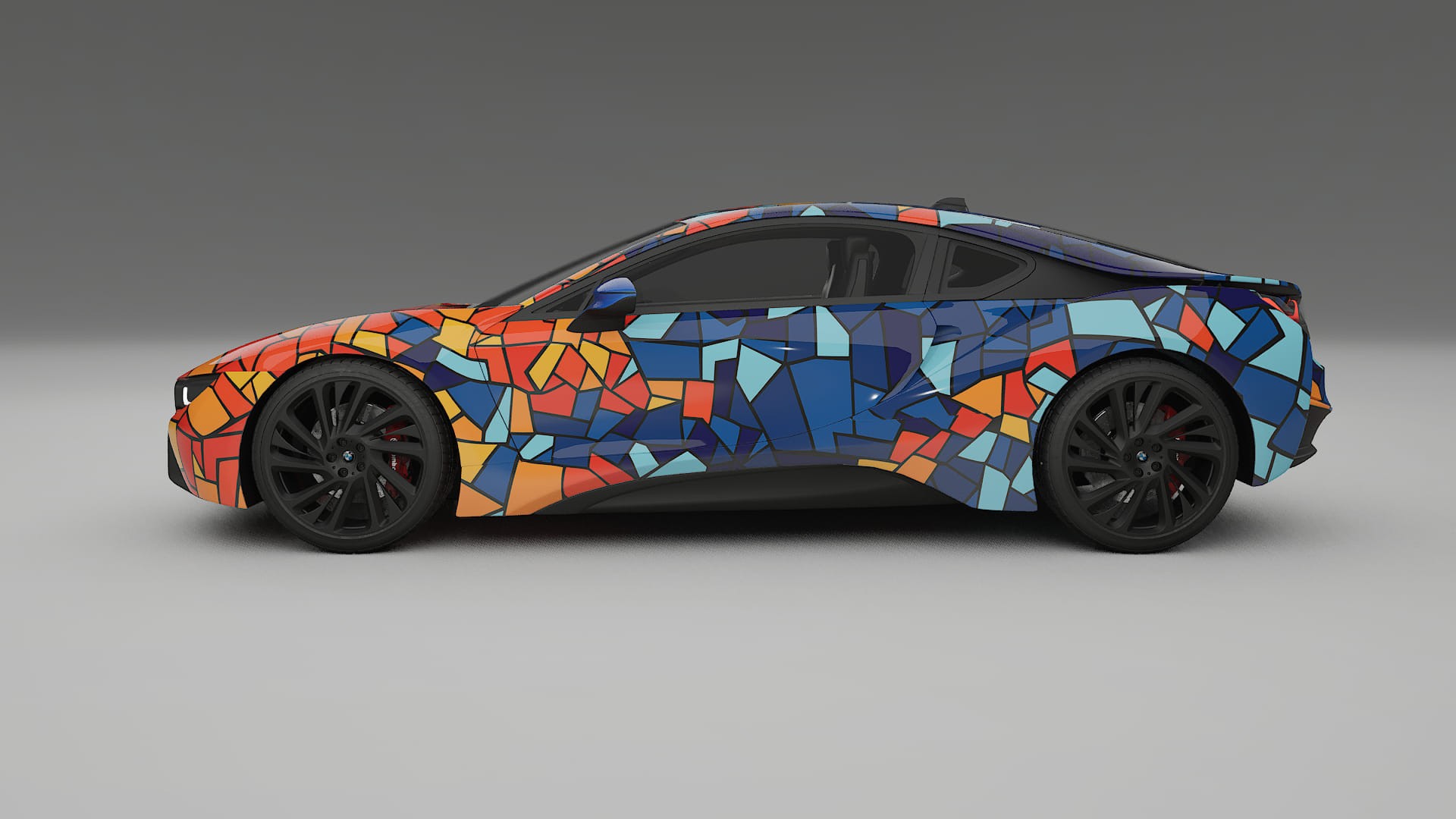 BMW I8 I12 BARCELONA – Design-Wrap PPF-Kit aus bedruckbarer Polyurethanfolie