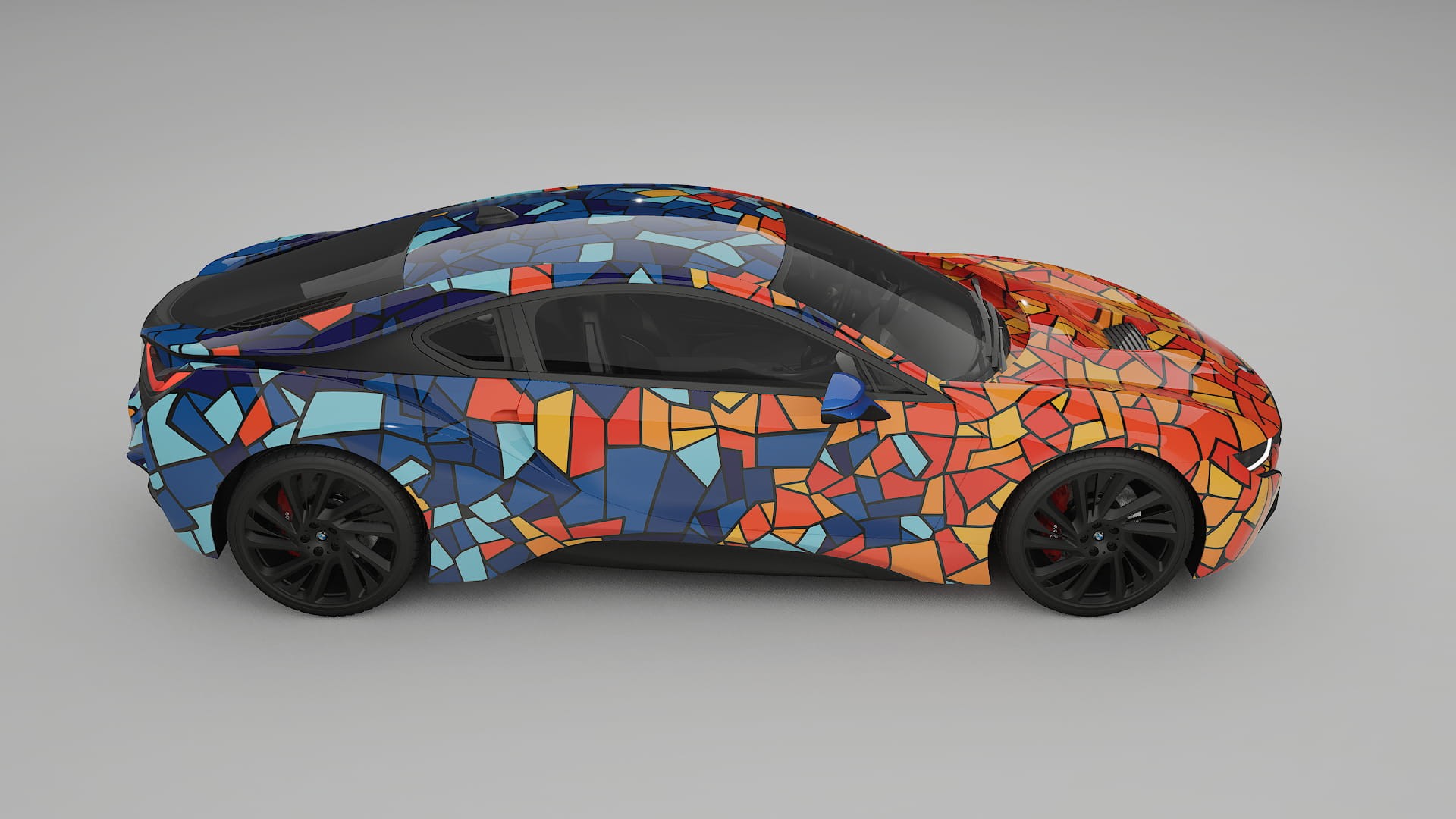 BMW I8 I12 BARCELONA – Design-Wrap PPF-Kit aus bedruckbarer Polyurethanfolie