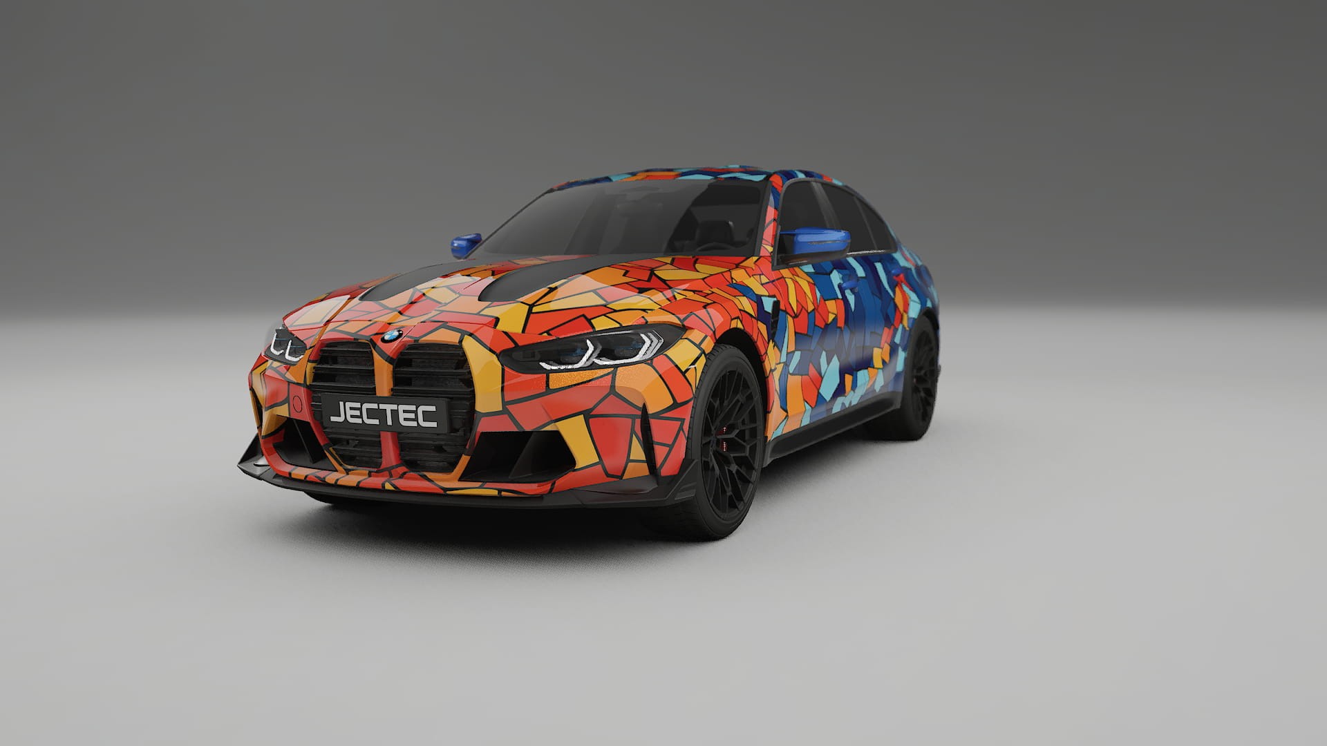 BMW M3 G80 Competition CS BARCELONA – Design-Wrap PPF-Kit aus bedruckbarer Polyurethanfolie