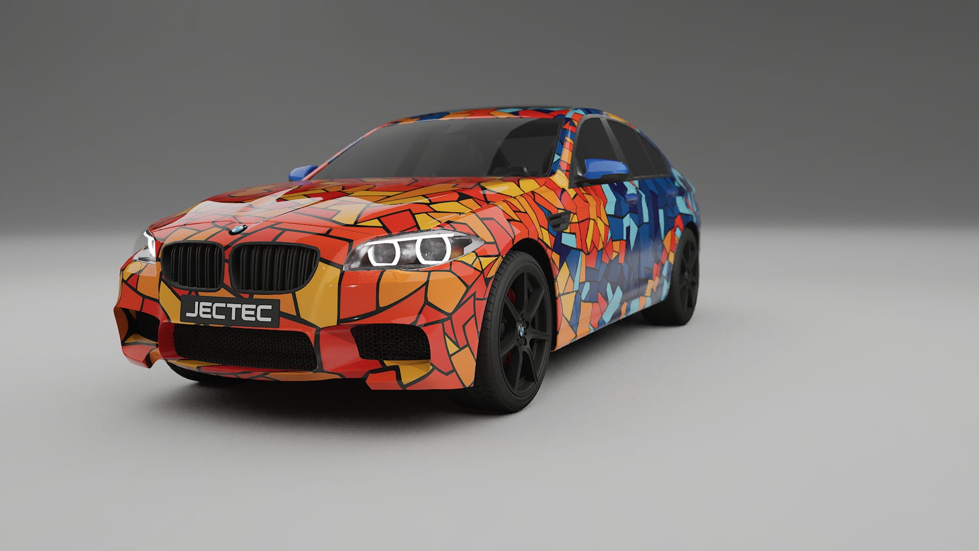 BMW M5 F10 BARCELONA – Design-Wrap PPF-Kit aus bedruckbarer Polyurethanfolie