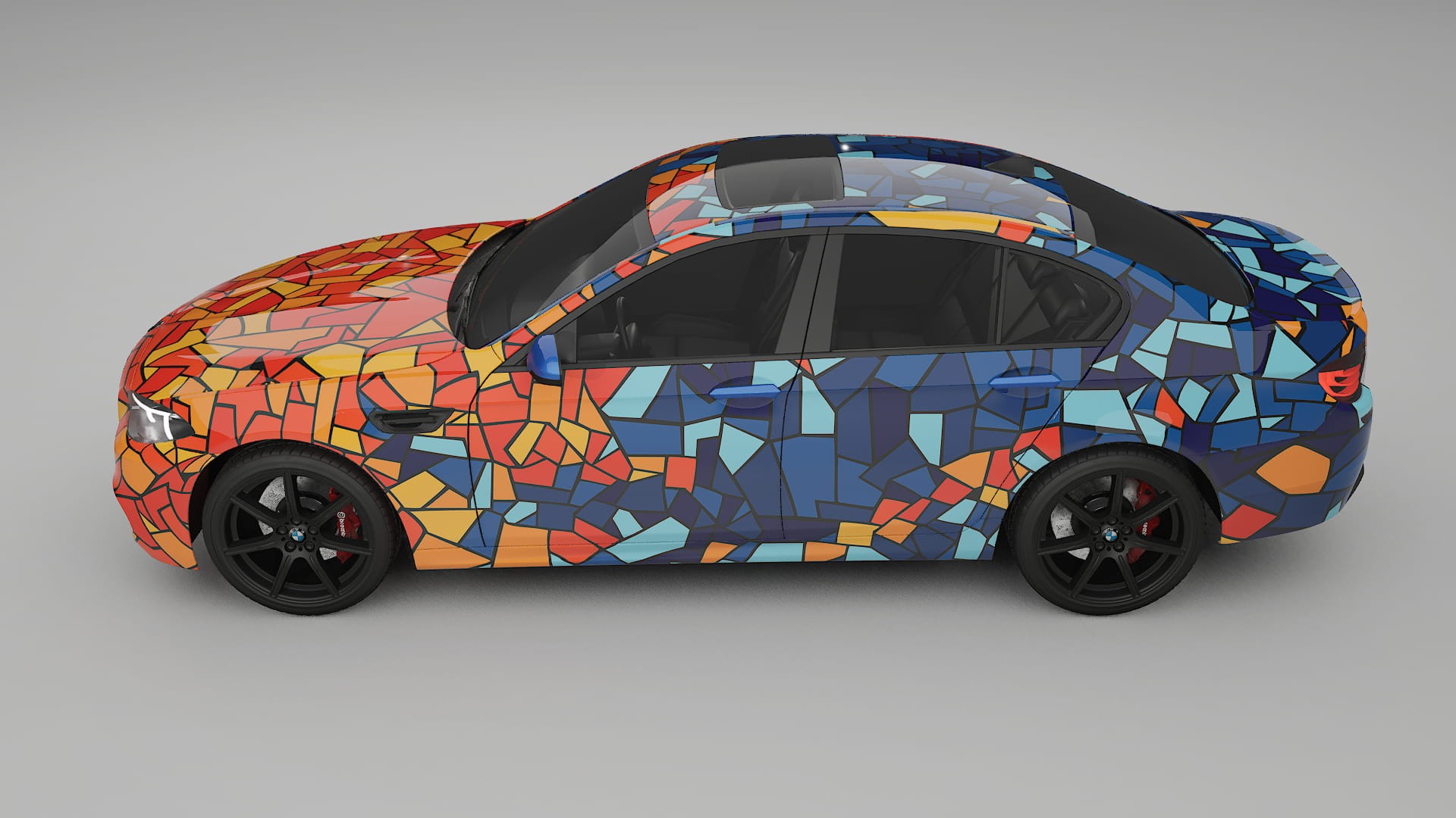 BMW M5 F10 BARCELONA – Design-Wrap PPF-Kit aus bedruckbarer Polyurethanfolie