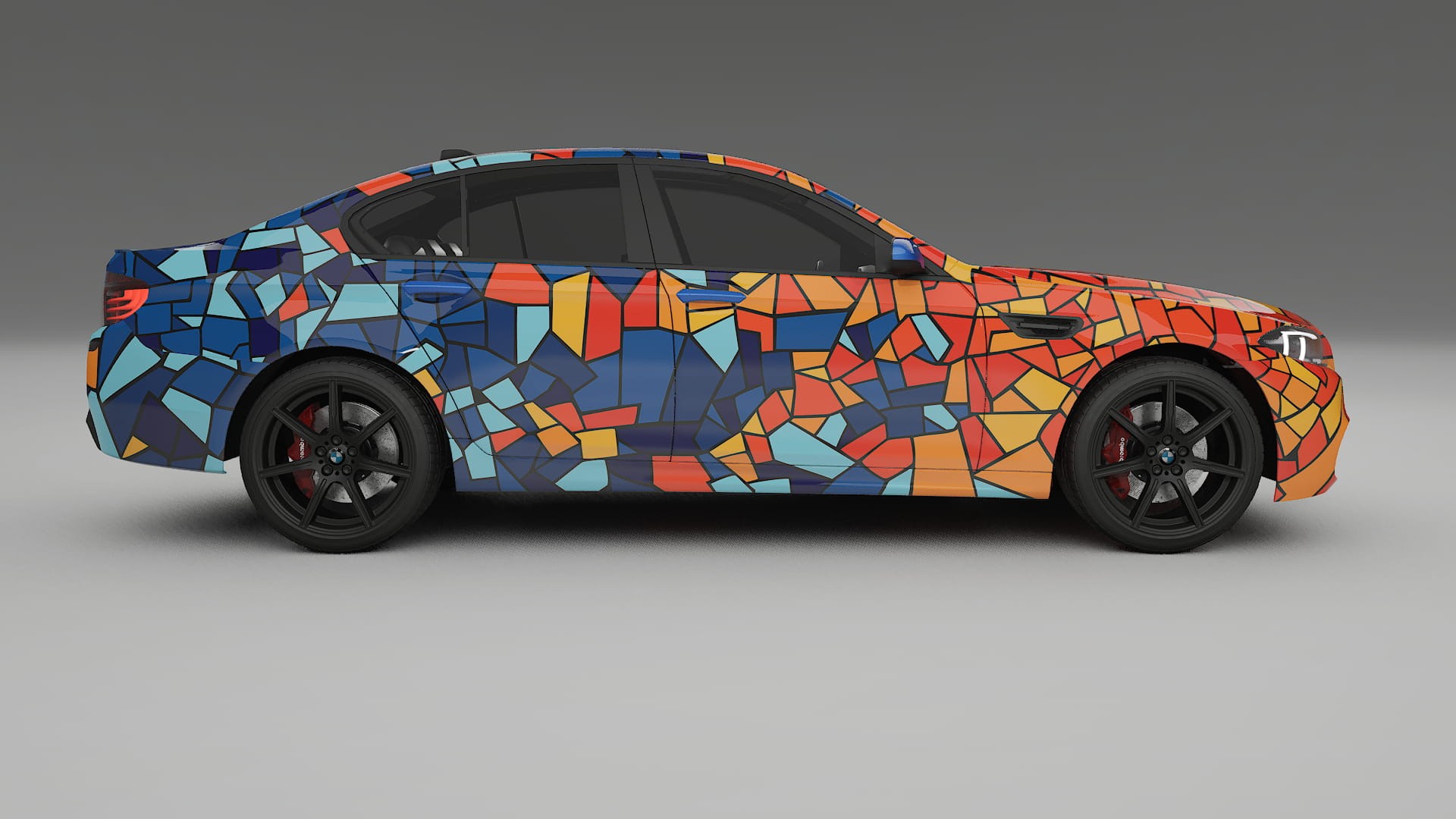 BMW M5 F10 BARCELONA – Design-Wrap PPF-Kit aus bedruckbarer Polyurethanfolie