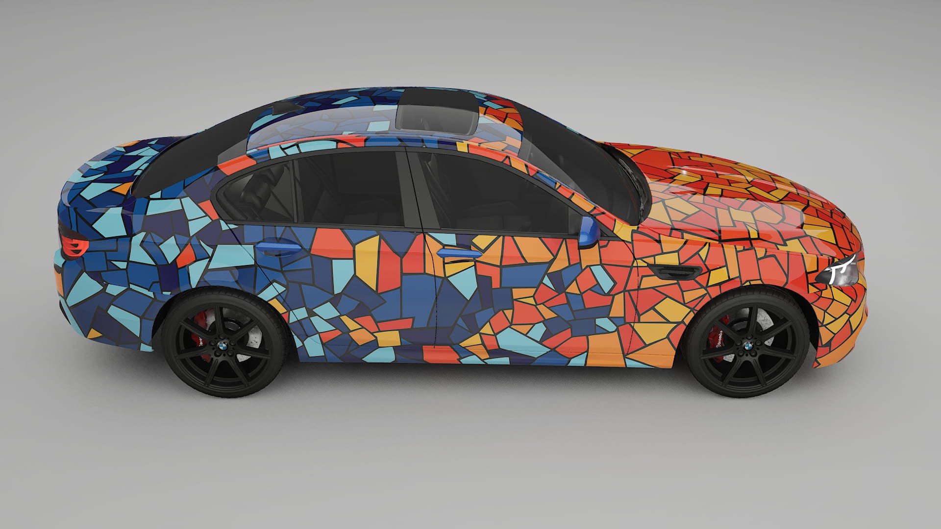 BMW M5 F10 BARCELONA – Design-Wrap PPF-Kit aus bedruckbarer Polyurethanfolie
